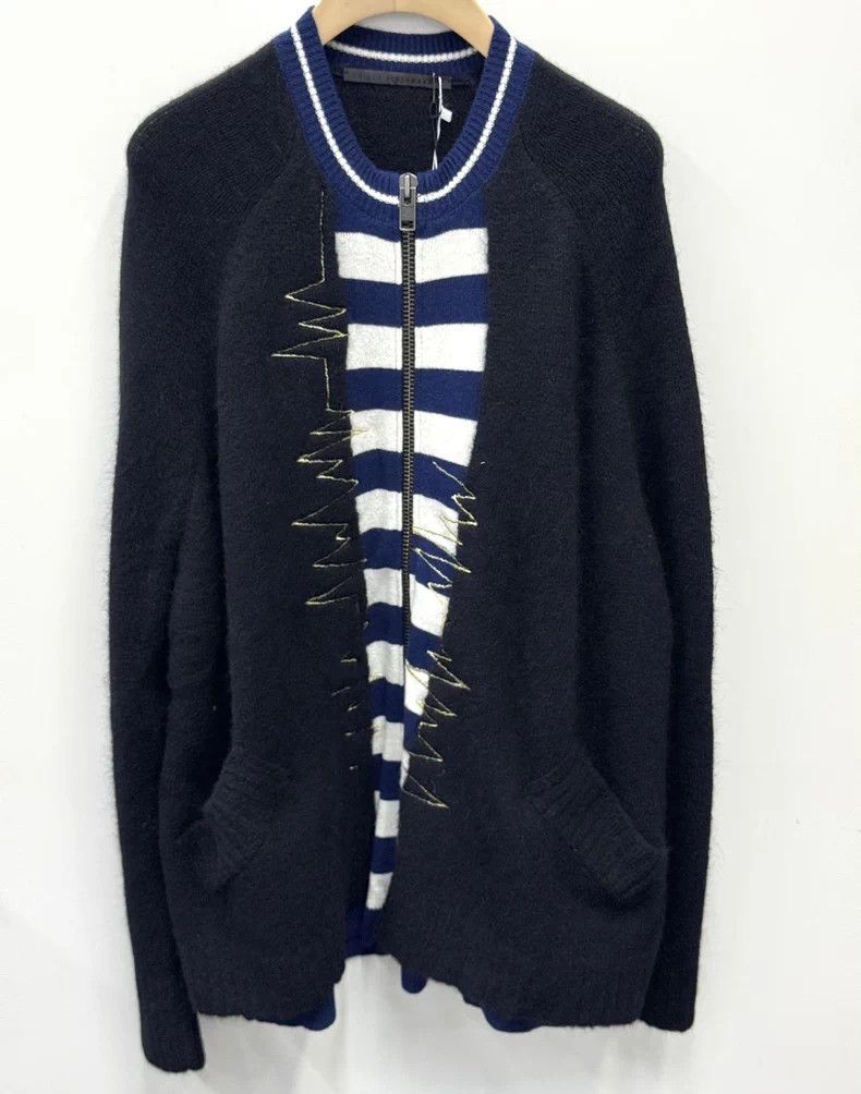 Haider Ackermann HAIDER ACKERMAN Men's Zip Knit Cardigan Size US S / EU 44-46 / 1 - 1 Thumbnail