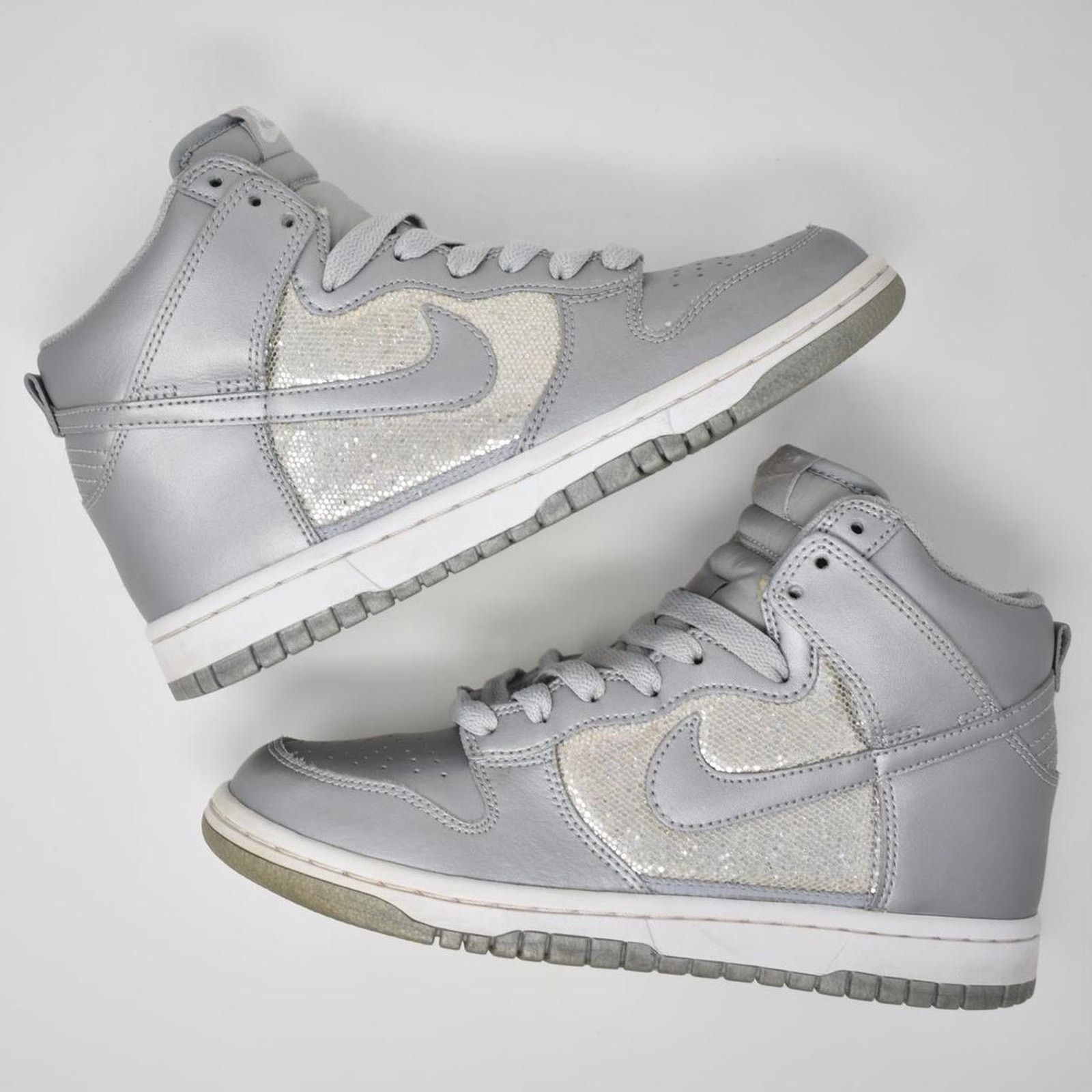 Nike 2010 Nike Dunk High “Silver”f Size US 6.5 / IT 36.5 - 2 Thumbnail