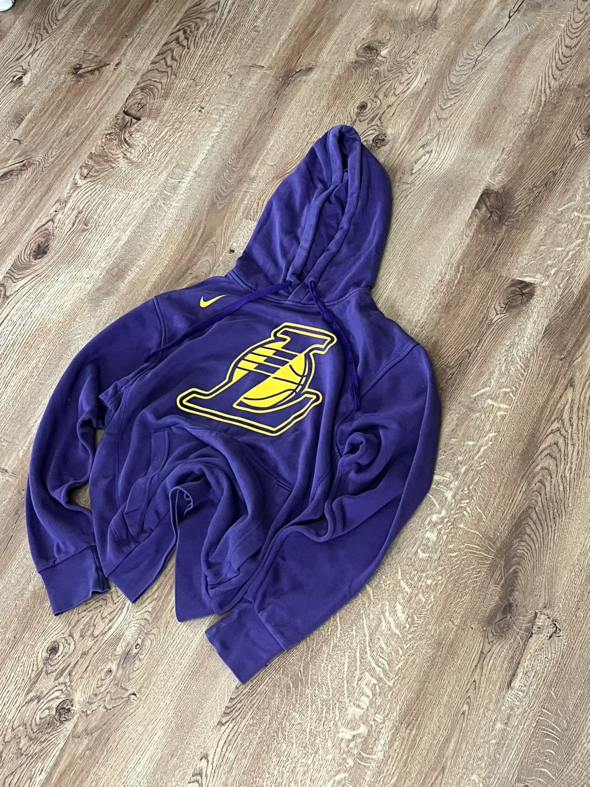 Designer × Nike × Vintage Hoddie Nike Los Angeles lakers Size US S / EU 44-46 / 1 - 1 Thumbnail