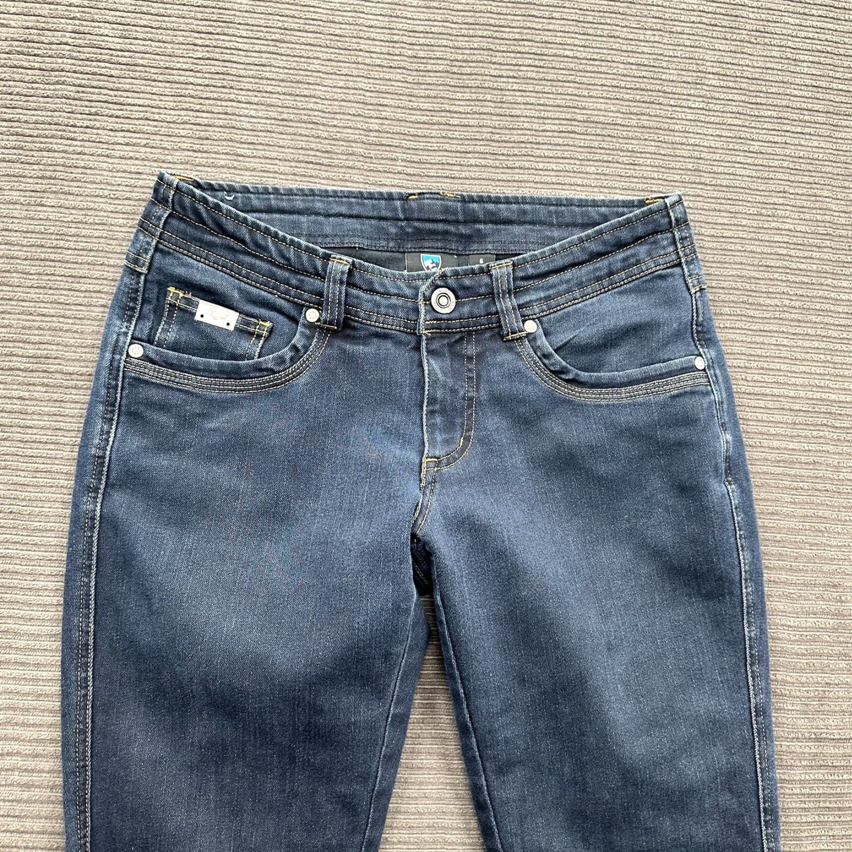 Vintage Kuhl Pants Women 6 Regular Blue Cotton Outdoors Hiking Low Rise Pants Size 28" / US 6 / IT 42 - 7 Thumbnail