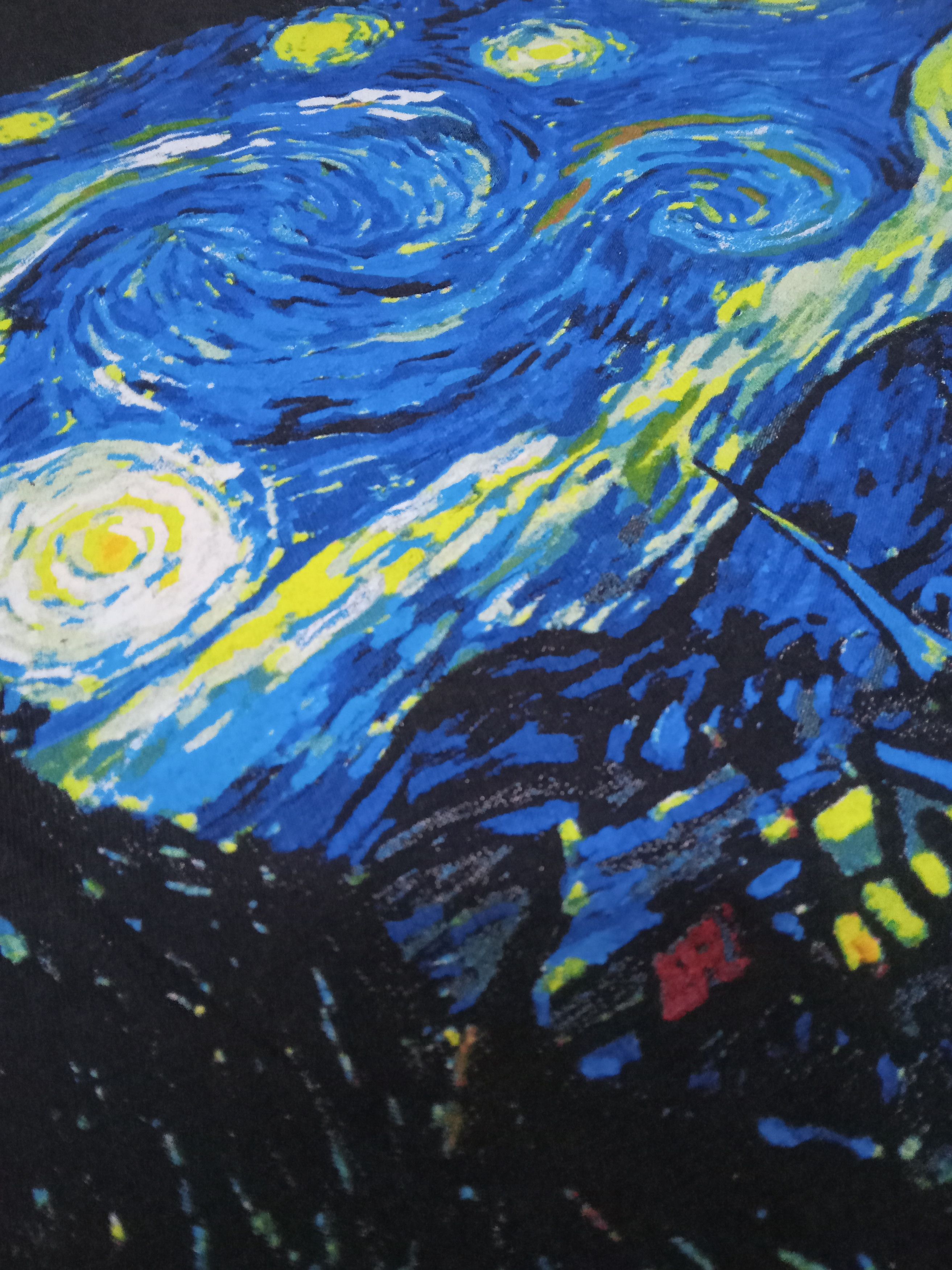 Other Vincent Van Gogh Starry Night Vintage 90s T Shirt Size US M / EU 48-50 / 2 - 5 Thumbnail