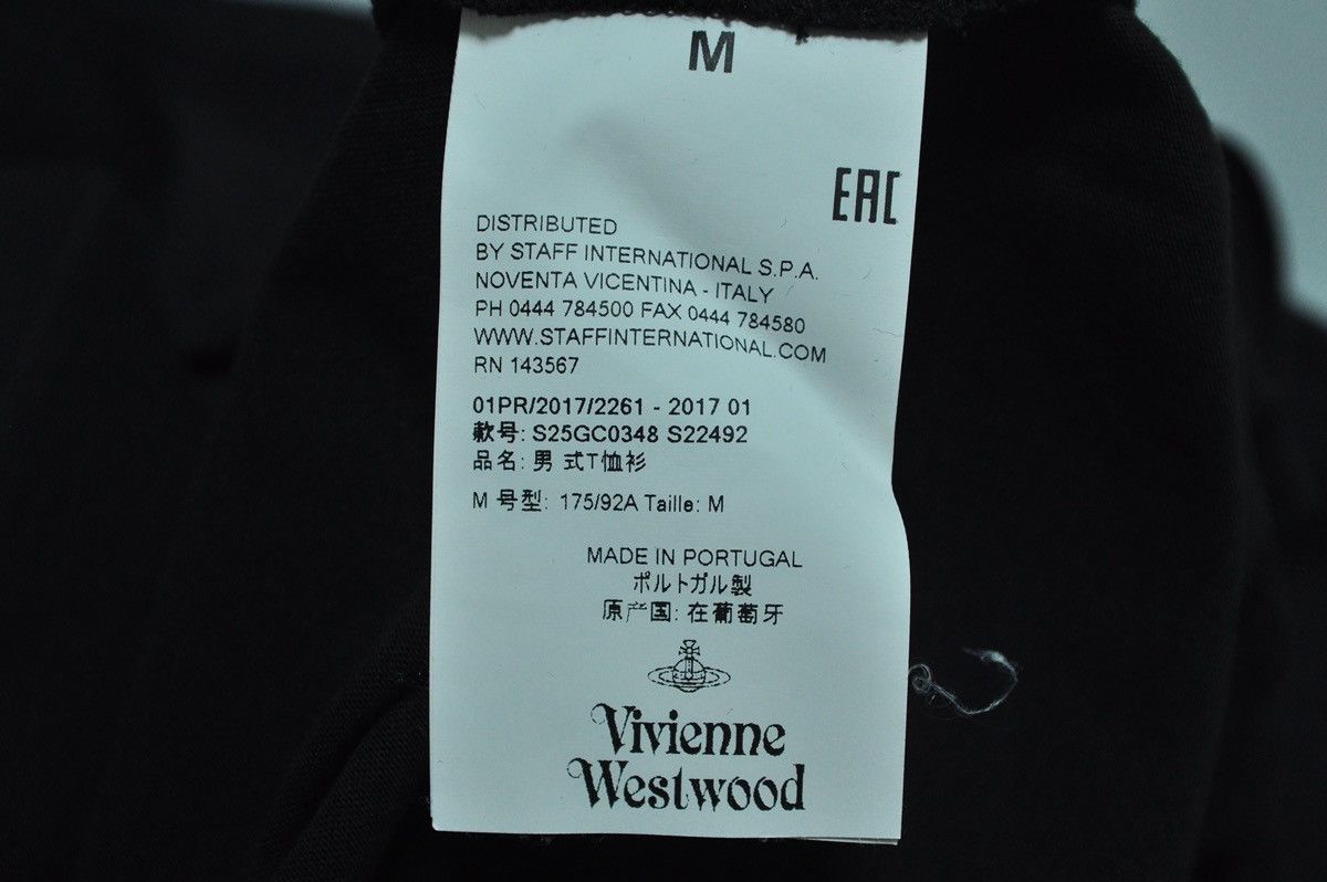 Vivienne Westwood Vivienne Westwood T Shirt tee men’s black Size US M / EU 48-50 / 2 - 8 Thumbnail