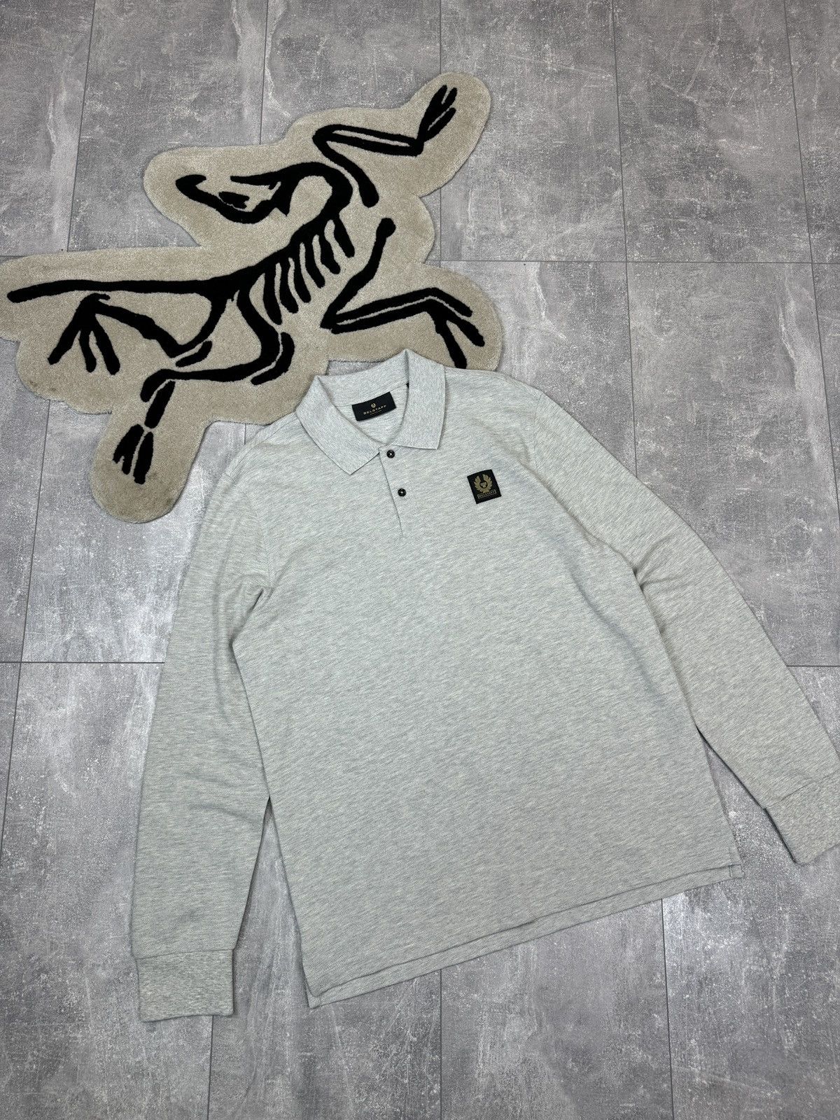 Belstaff × Vintage Mens Belstaff Longsleeve T-shirt polos Size US XL / EU 56 / 4 - 1 Thumbnail