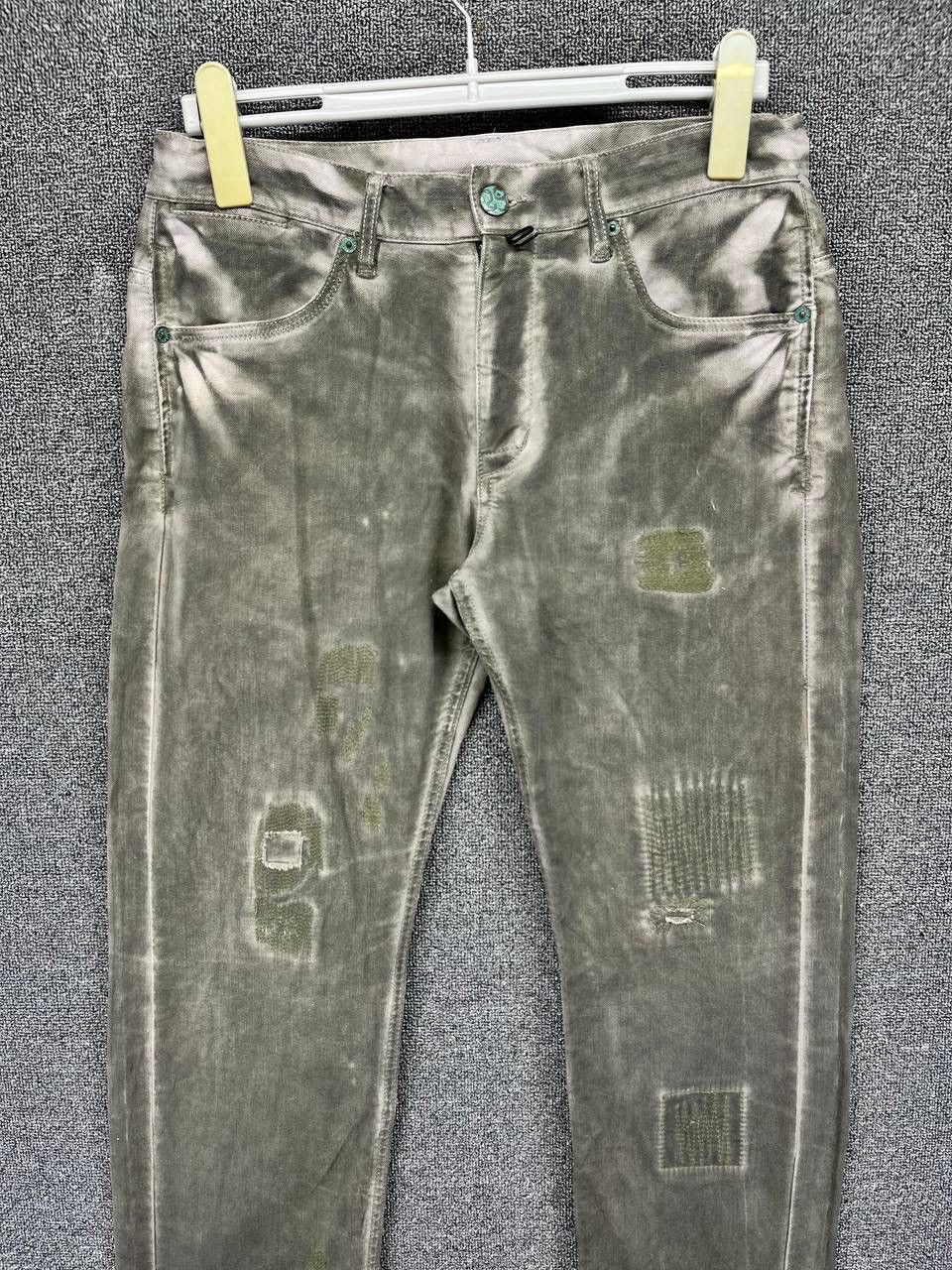 Japanese Brand Vintage 291295 Homme Punk Rare Trashed Jeans Denim Pants Size US 32 / EU 48 - 2 Thumbnail