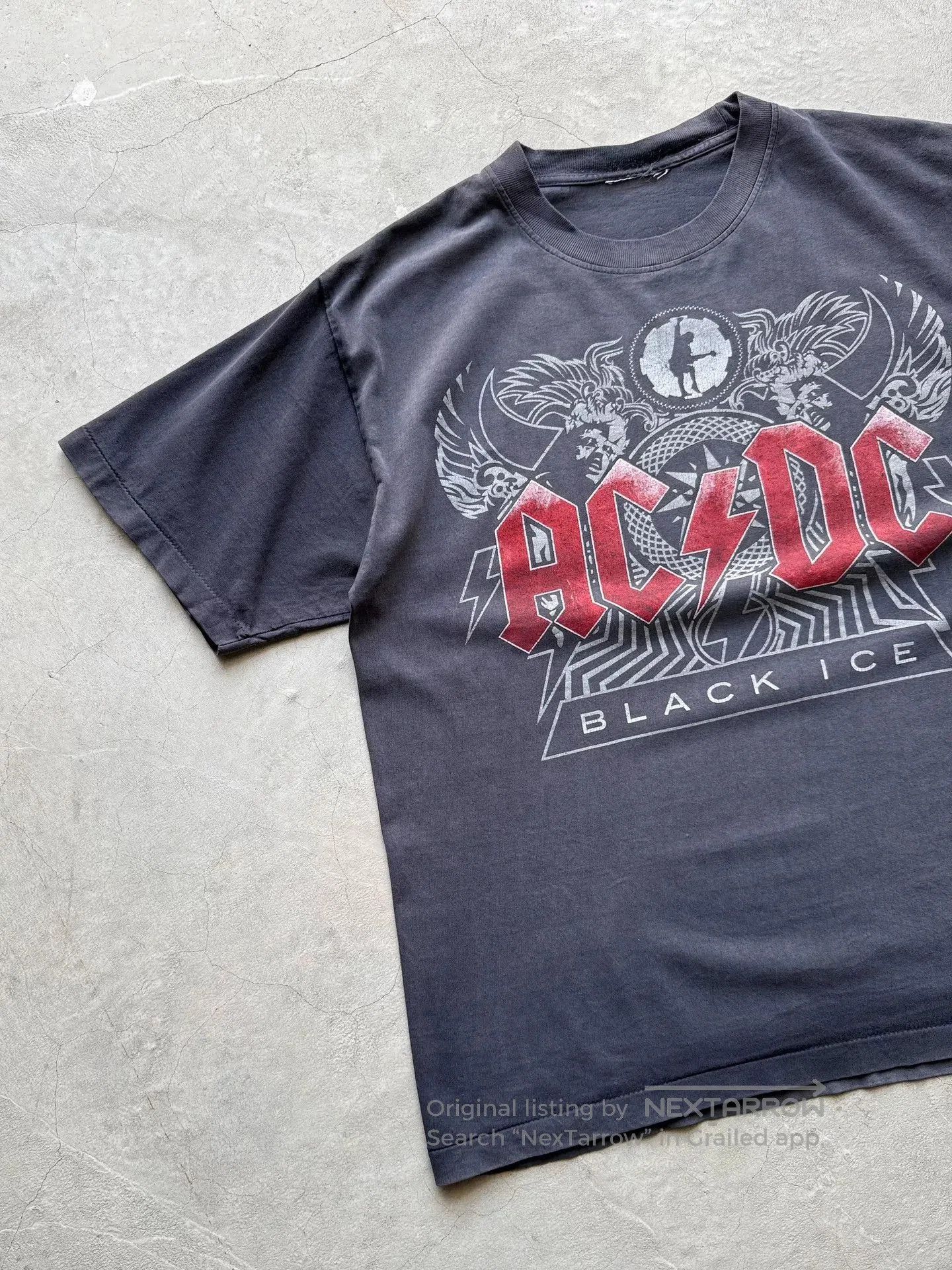 Vintage Vintage 90s AC/DC Black Ice Band Tee. Size US L / EU 52-54 / 3 - 2 Thumbnail