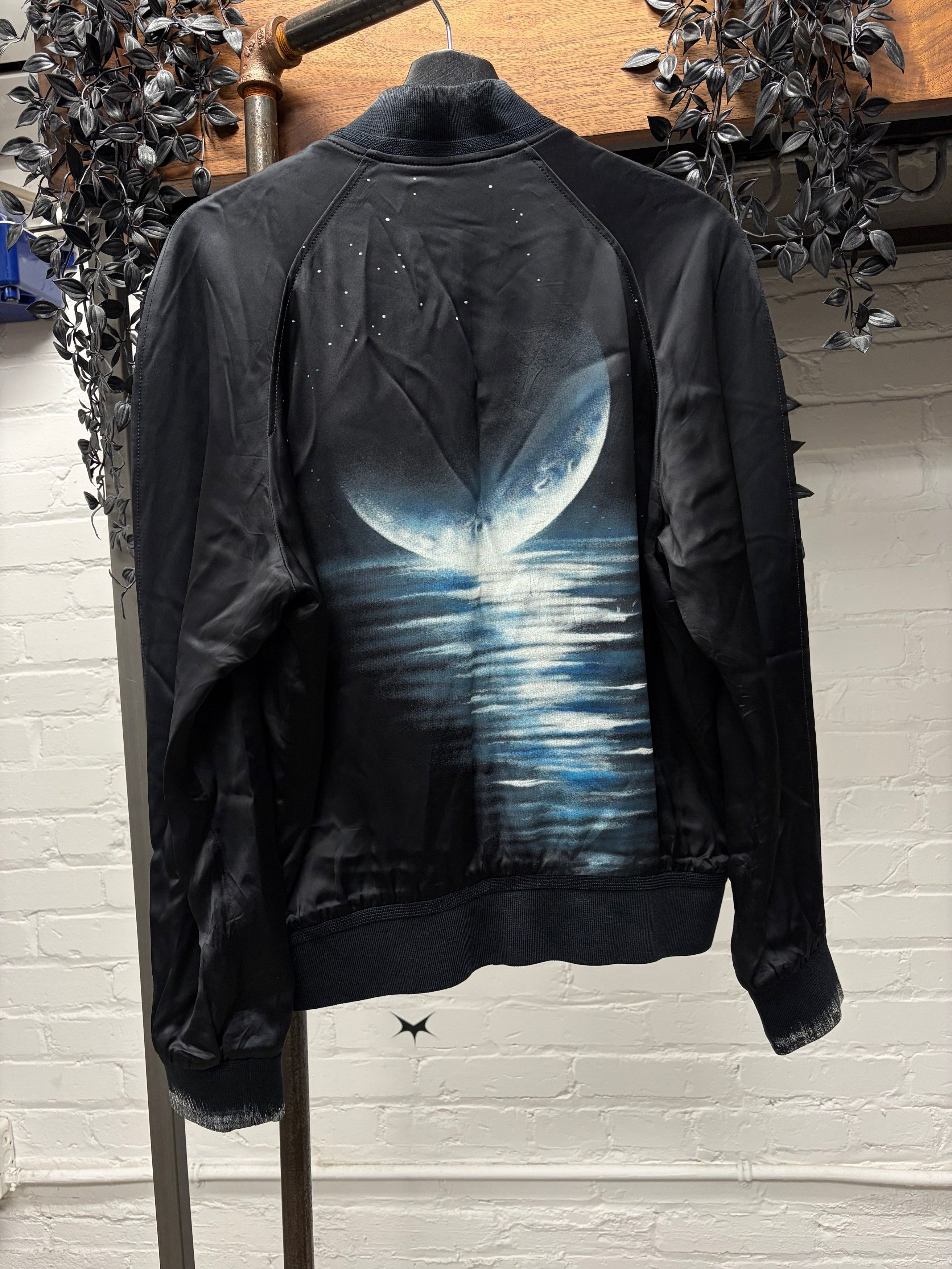 Saint Laurent Paris AW2016 Saint Laurent by Hedi Slimane ‘Moonlight on the Water’ Silk Bomber Jacket Size US M / EU 48-50 / 2 - 1 Thumbnail