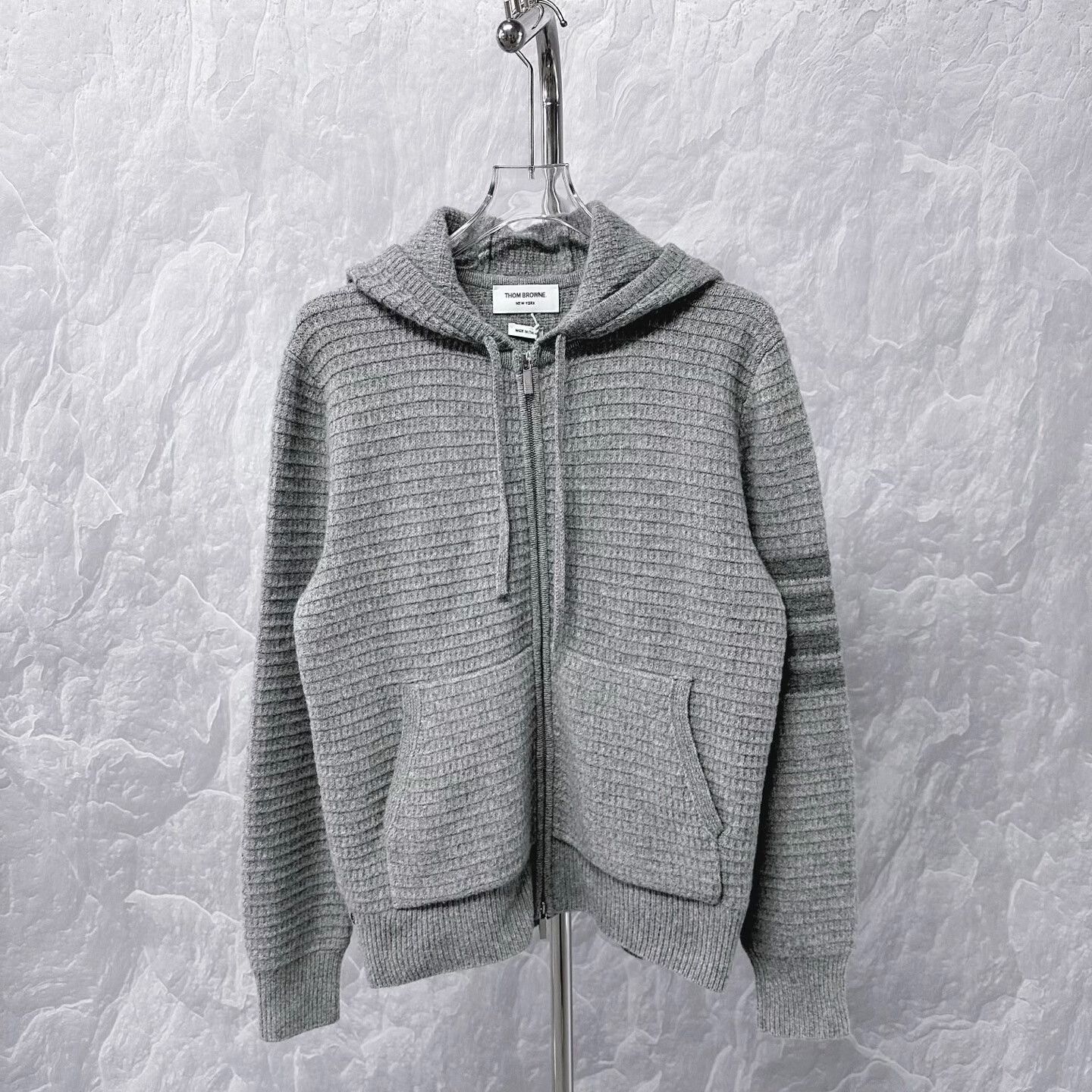 Thom Browne thom browne gray hooded wool jacket Size US XS / EU 42 / 0 - 1 Thumbnail