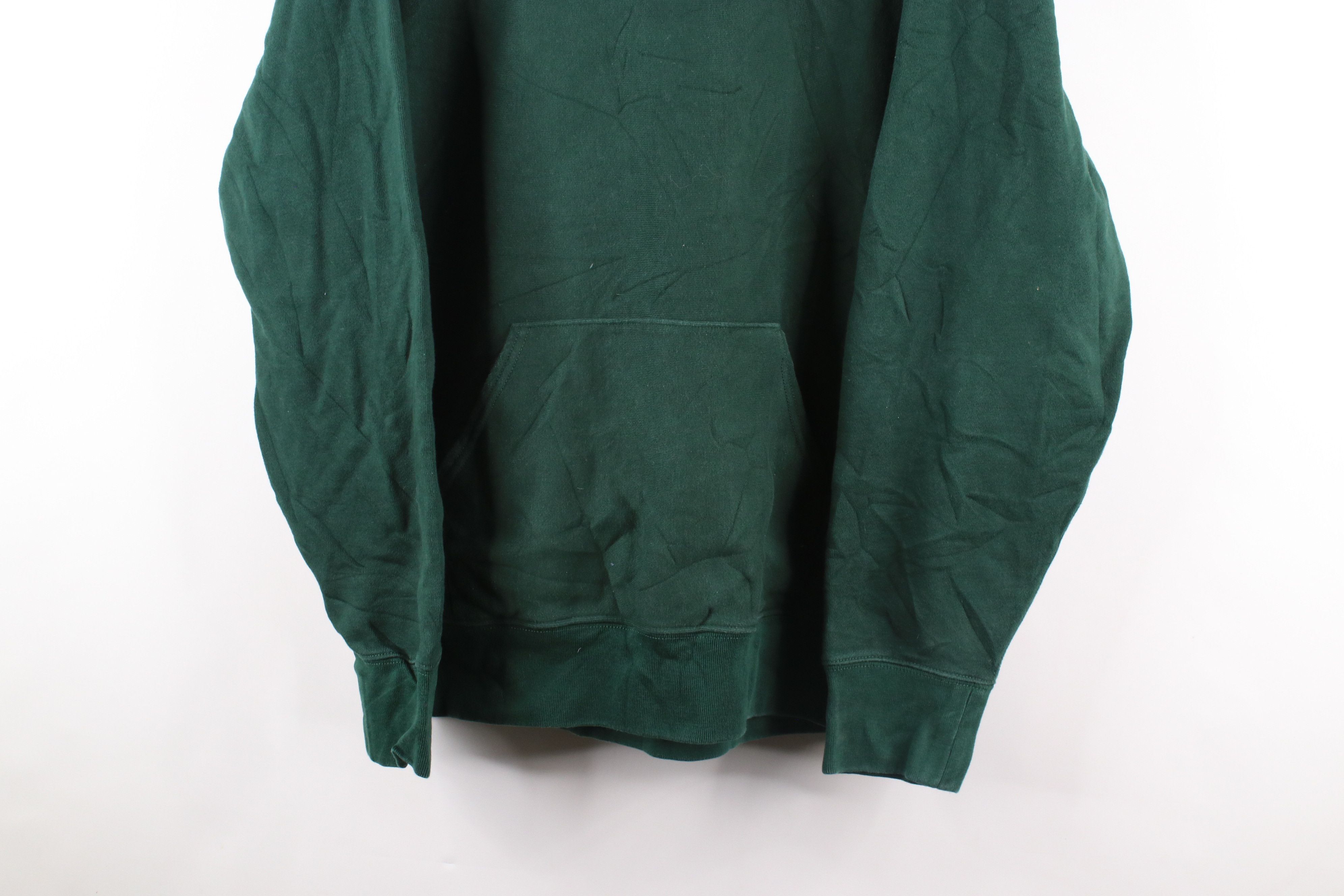 J.Crew × Vintage J Crew Sportswear Heavyweight Hoodie Sweatshirt Hunter Green Size US XL / EU 56 / 4 - 3 Thumbnail