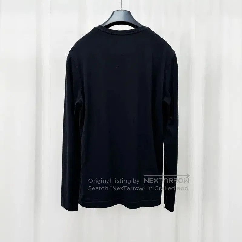 Fendi Fendi Black Long Sleeve T-Shirt with Embroidery . Size S / US 4 / IT 40 - 2 Thumbnail