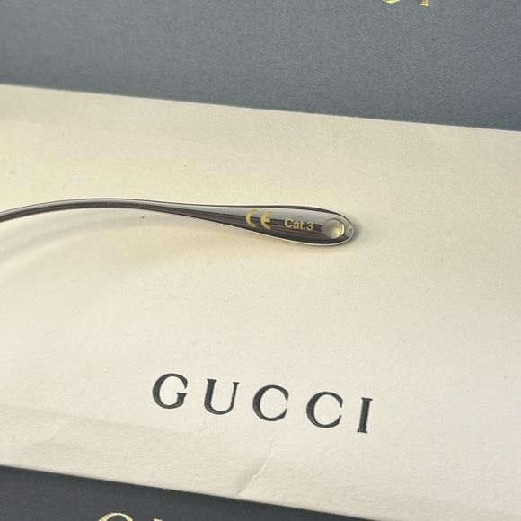 Gucci New Authentic GUCCI GG1031S-001 59 Sunglass Woman Metal Gold Size ONE SIZE - 3 Thumbnail