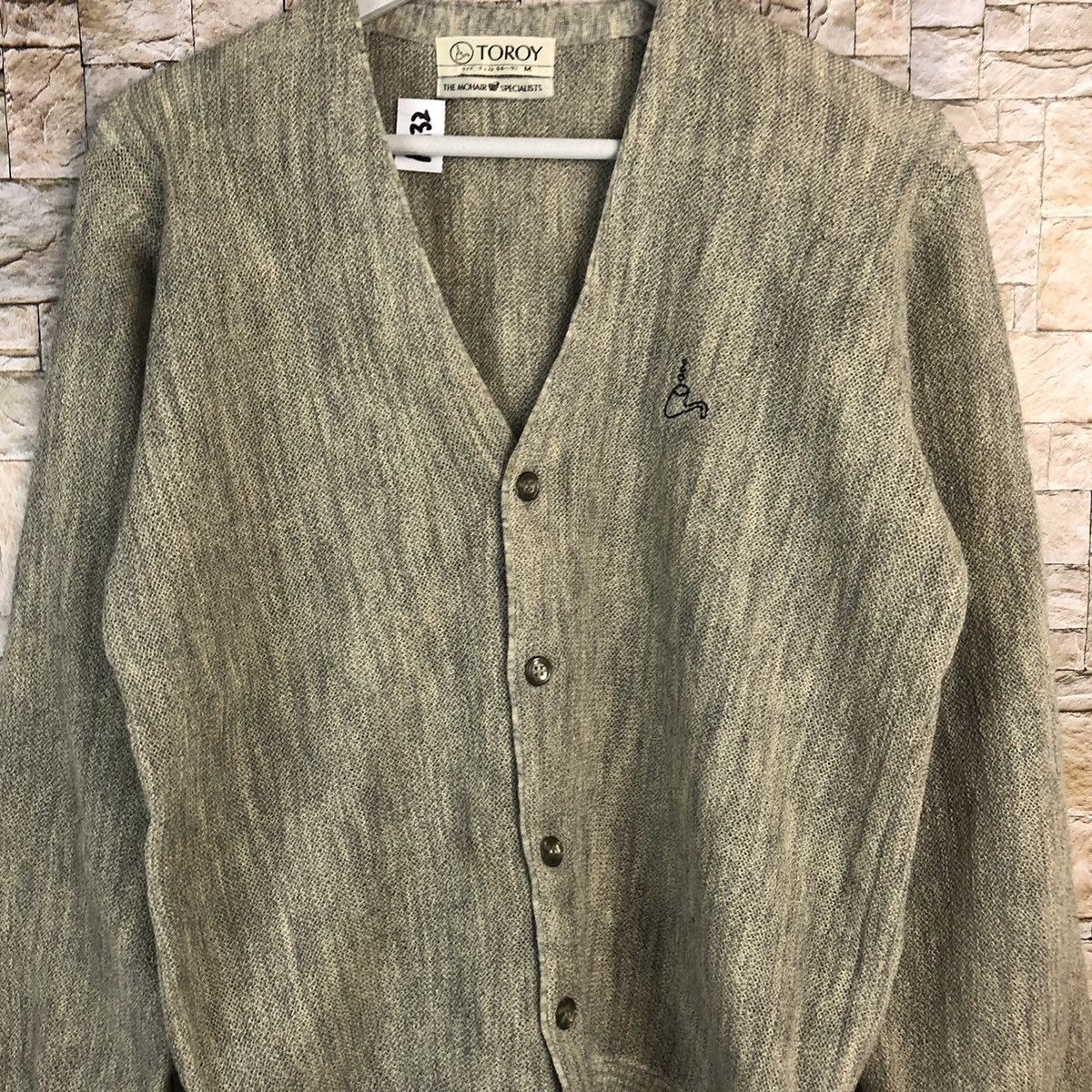 Vintage DL Toroy The Mohair Specialists Grey Cardigan Knitwear #A932 Size US M / EU 48-50 / 2 - 5 Thumbnail