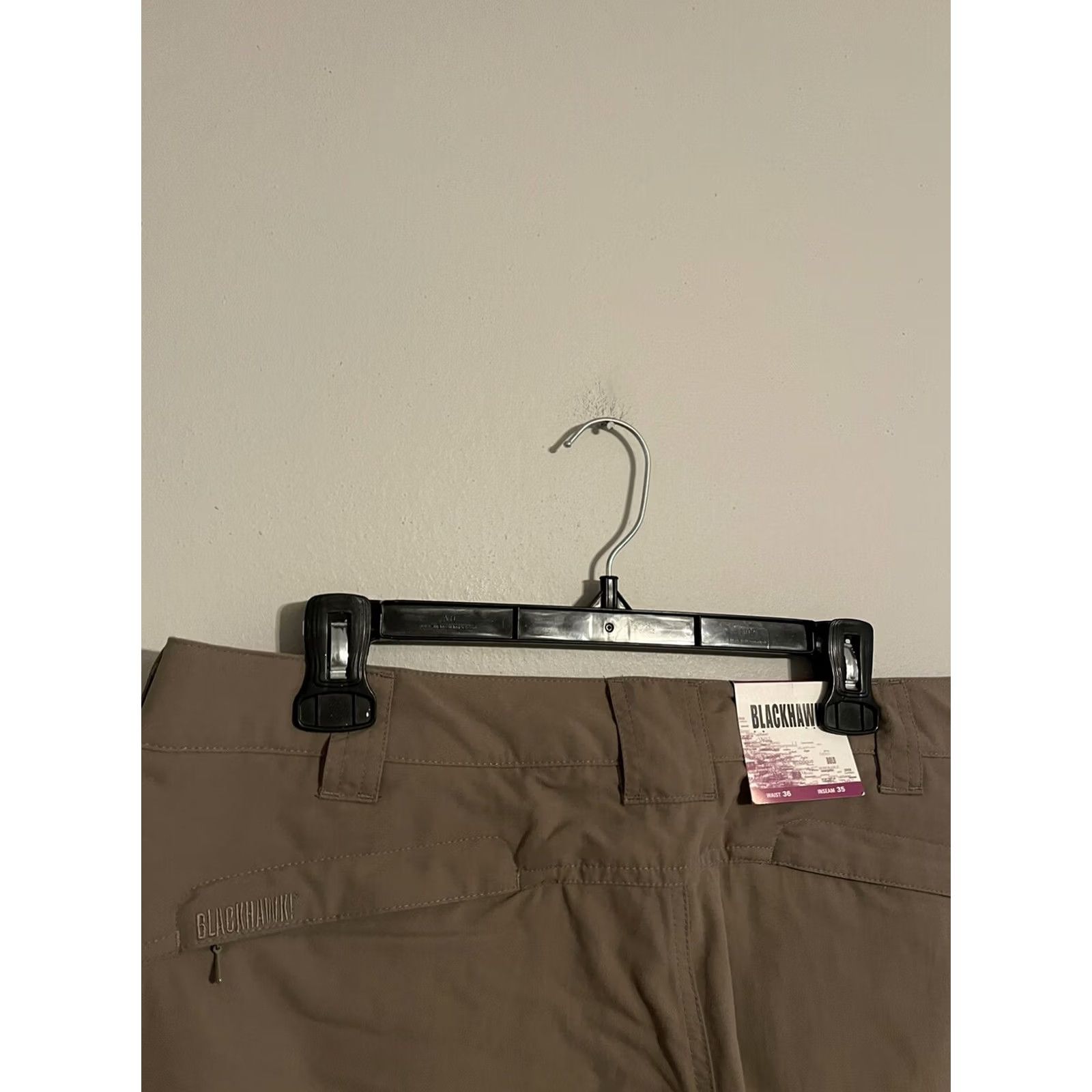 Vintage BLACKHAWK! Women's Beige Khaki Nylon Police Pants 36x35 Size 25" / US 0 / IT 36 - 6 Thumbnail