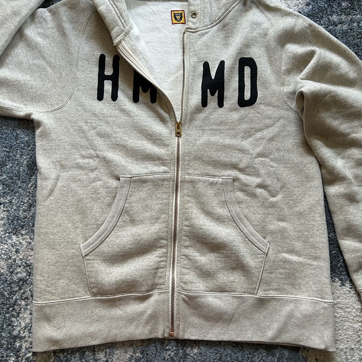 Human Made × Nigo × Vintage 2018 HM GOLD ZiP UP HOODiE SWEATSHiRT OATMEAL HEATHER GREY Size US L / EU 52-54 / 3 - 7 Thumbnail