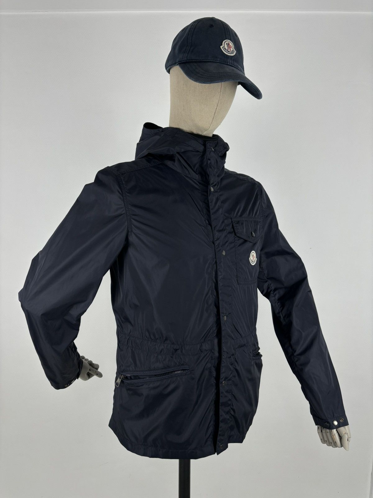 Moncler RARE ROY Front Patch Pocket Nylon Rain Hooded Jacket Bomber Windbreaker Size US M / EU 48-50 / 2 - 4 Thumbnail