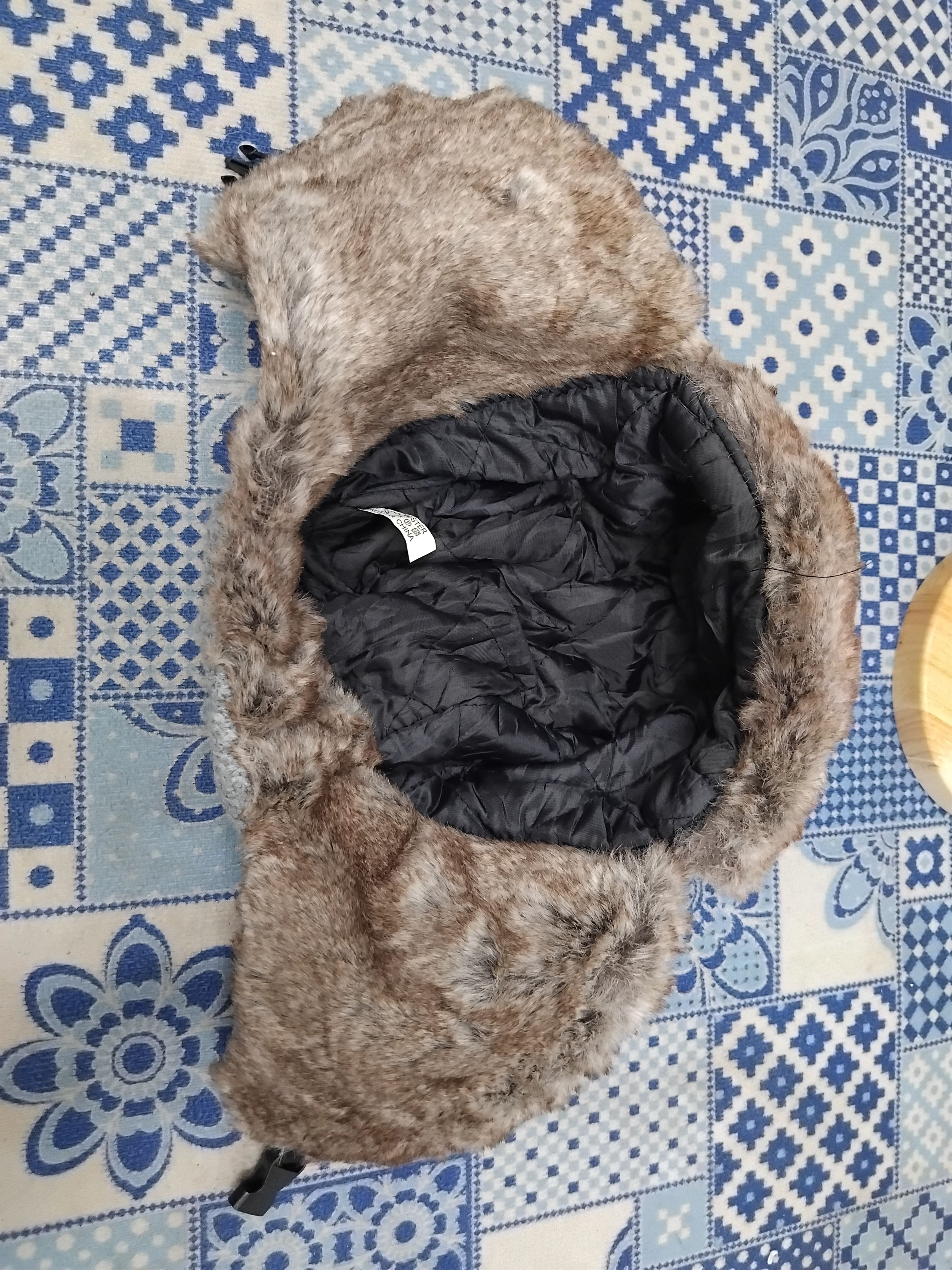 Japanese Brand 💥Unbranded grey winter fur hat Size ONE SIZE - 3 Thumbnail