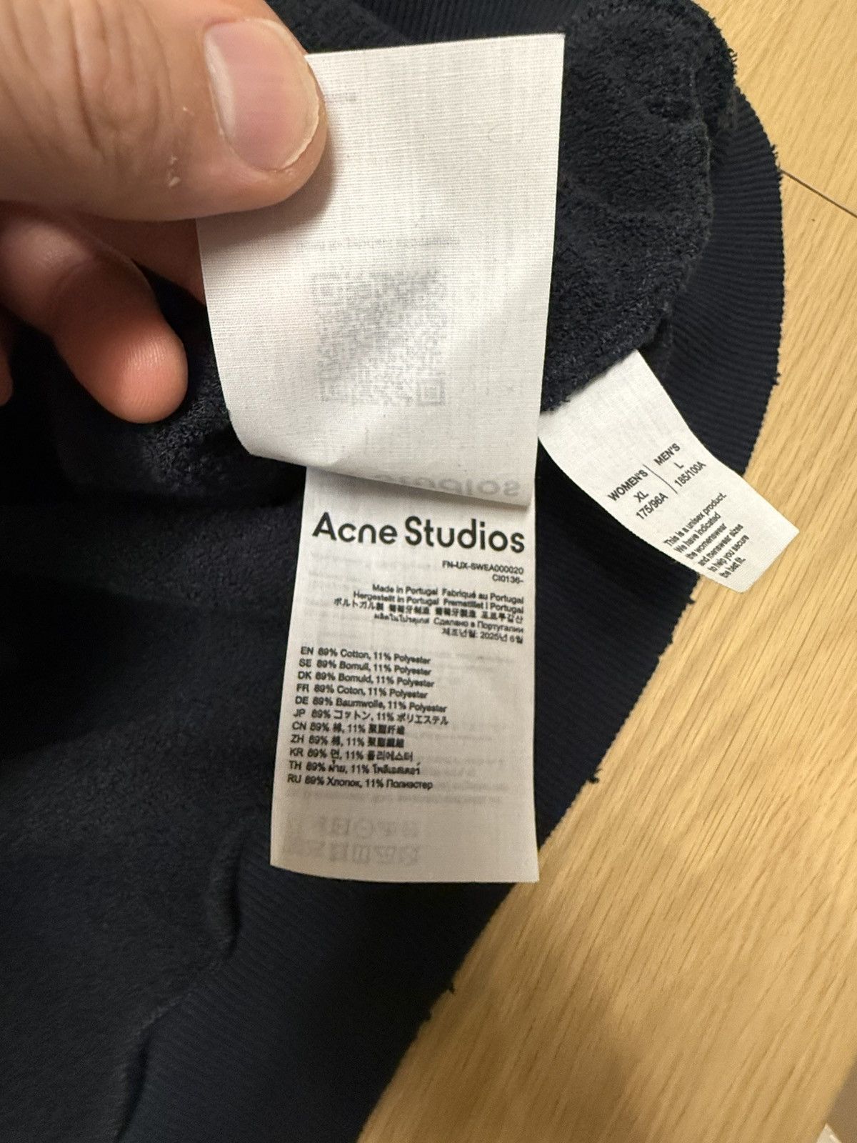 Acne Studios Acne Studios Stockholm 1996 Hoodie – Black- Large Size US L / EU 52-54 / 3 - 9 Thumbnail