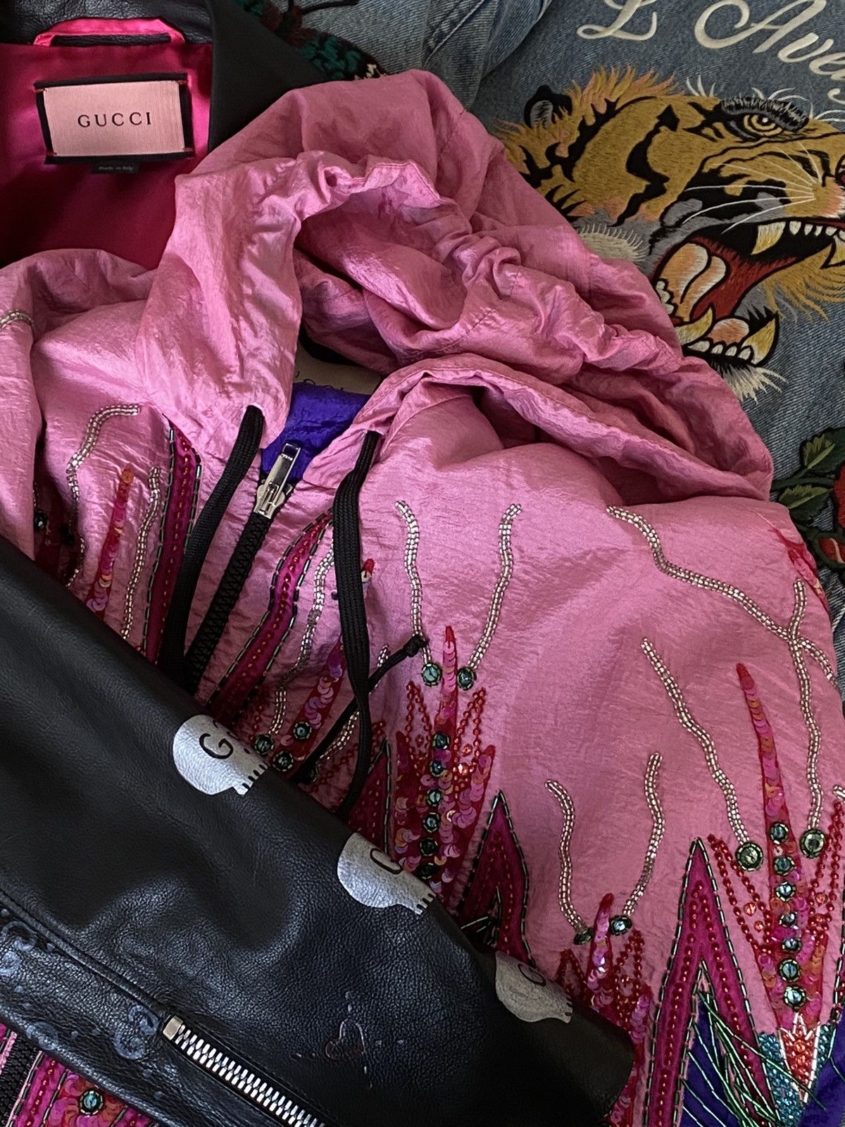 Gucci 8000$ Gucci Sequin Runway Sample Jacket Size US M / EU 48-50 / 2 - 10 Thumbnail