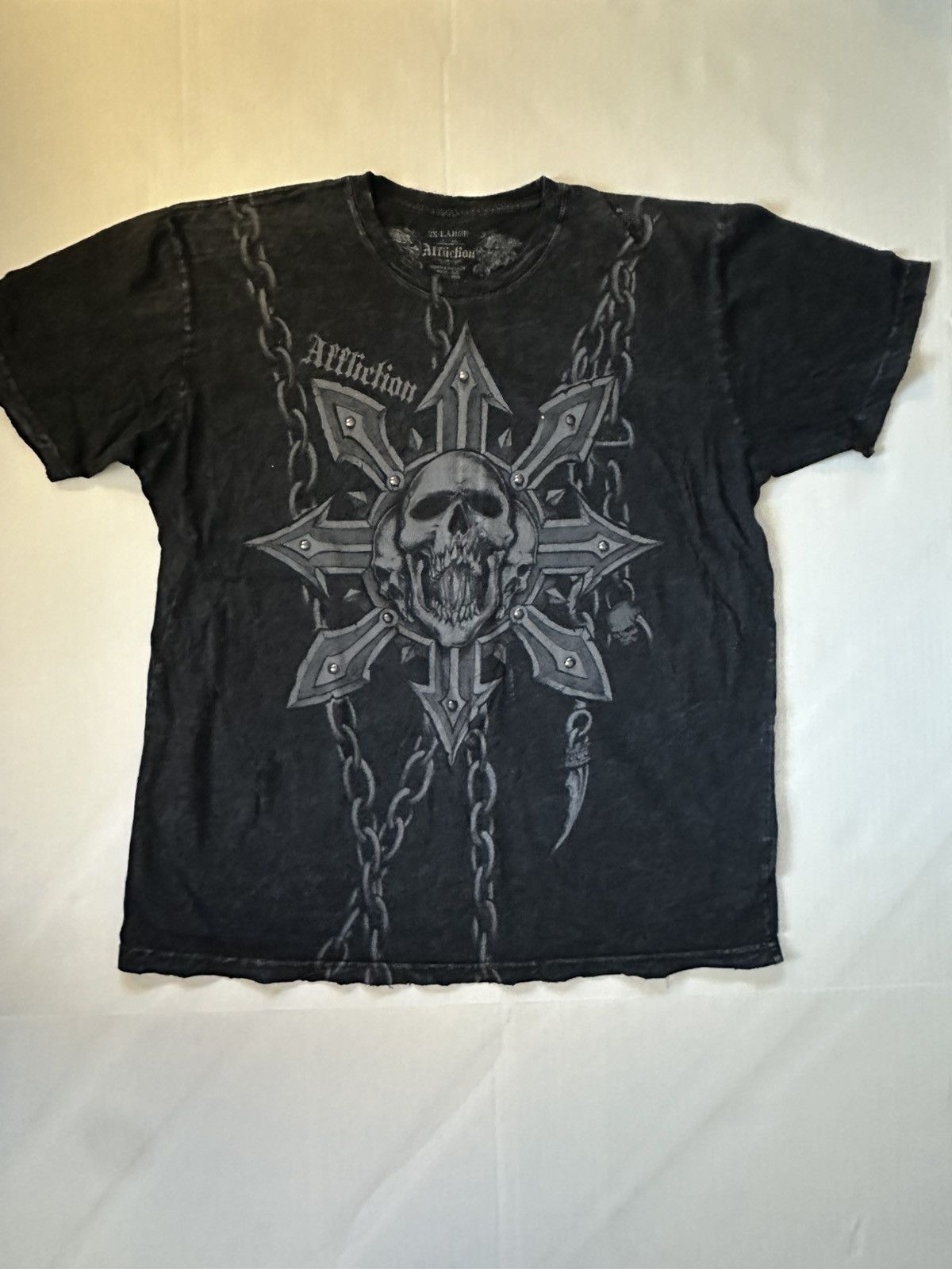 Affliction × Vintage Y2K Affliction T-shirt Size US XXL / EU 58 / 5 - 1 Thumbnail
