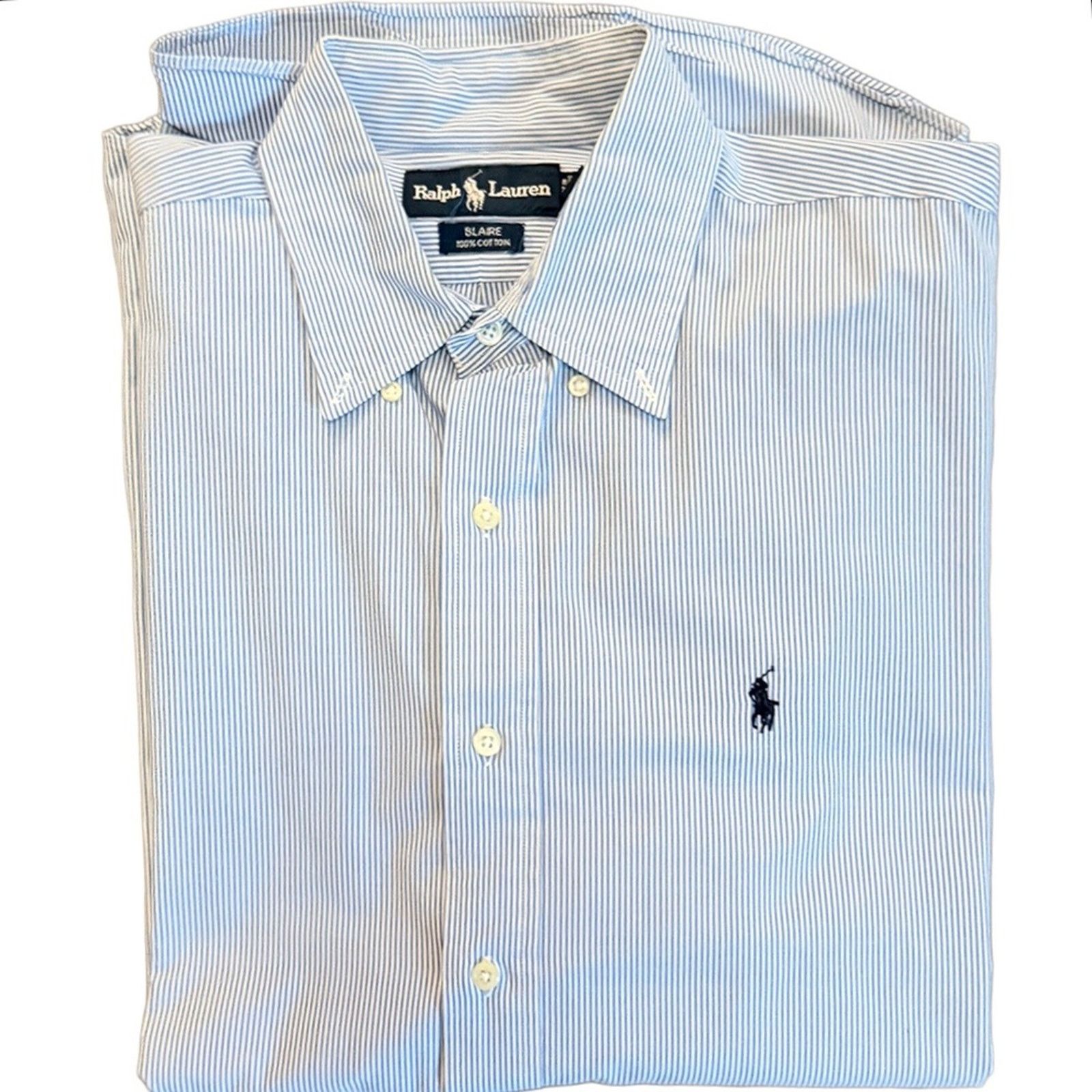 Ralph Lauren Blue Label Vintage Ralph Lauren Blaire blue label button down men large Size US L / EU 52-54 / 3 - 8 Thumbnail