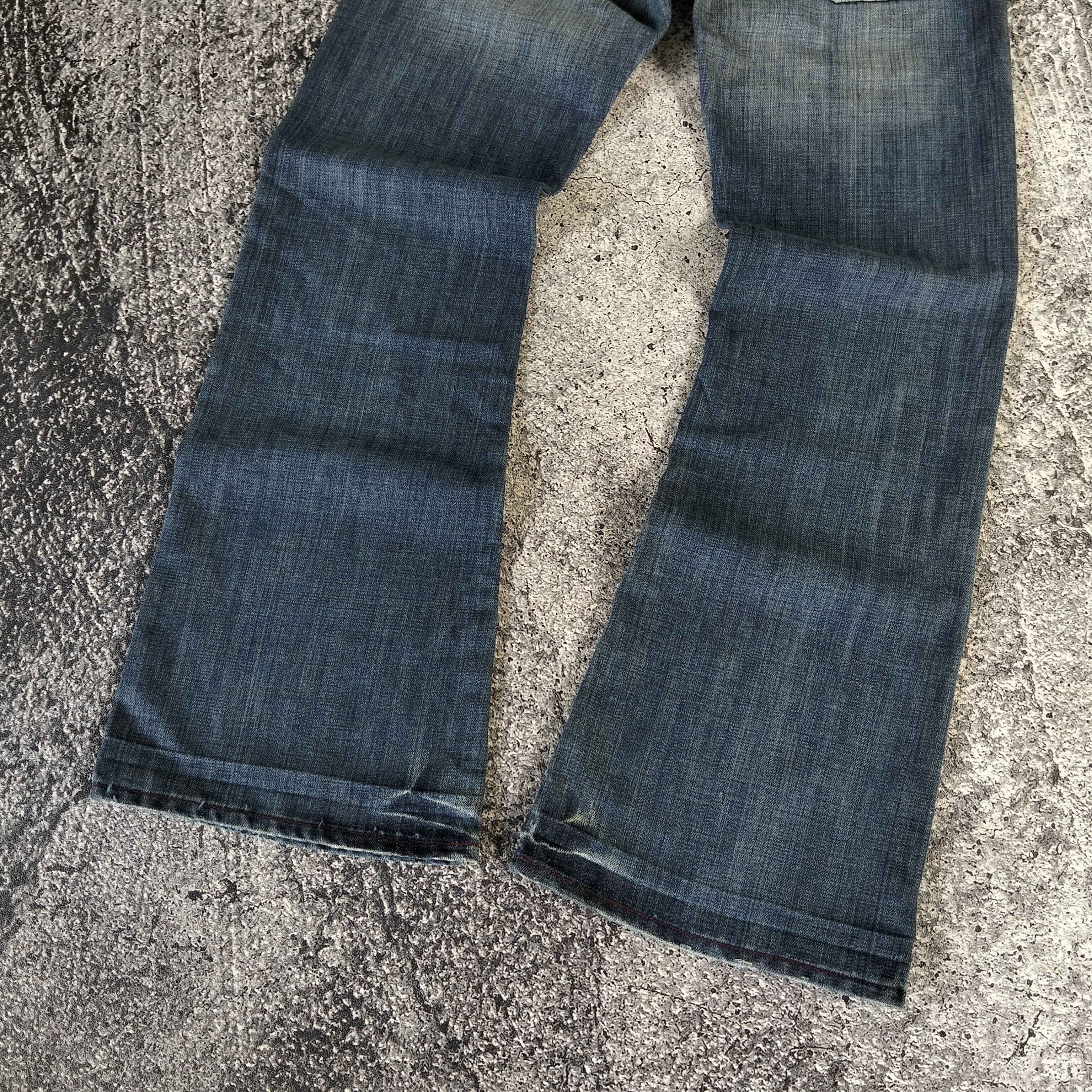 7 For All Mankind 7 For All Mankind Flared Button Fly Blue Wash Faded Jeans Size US 30 / EU 46 - 6 Thumbnail