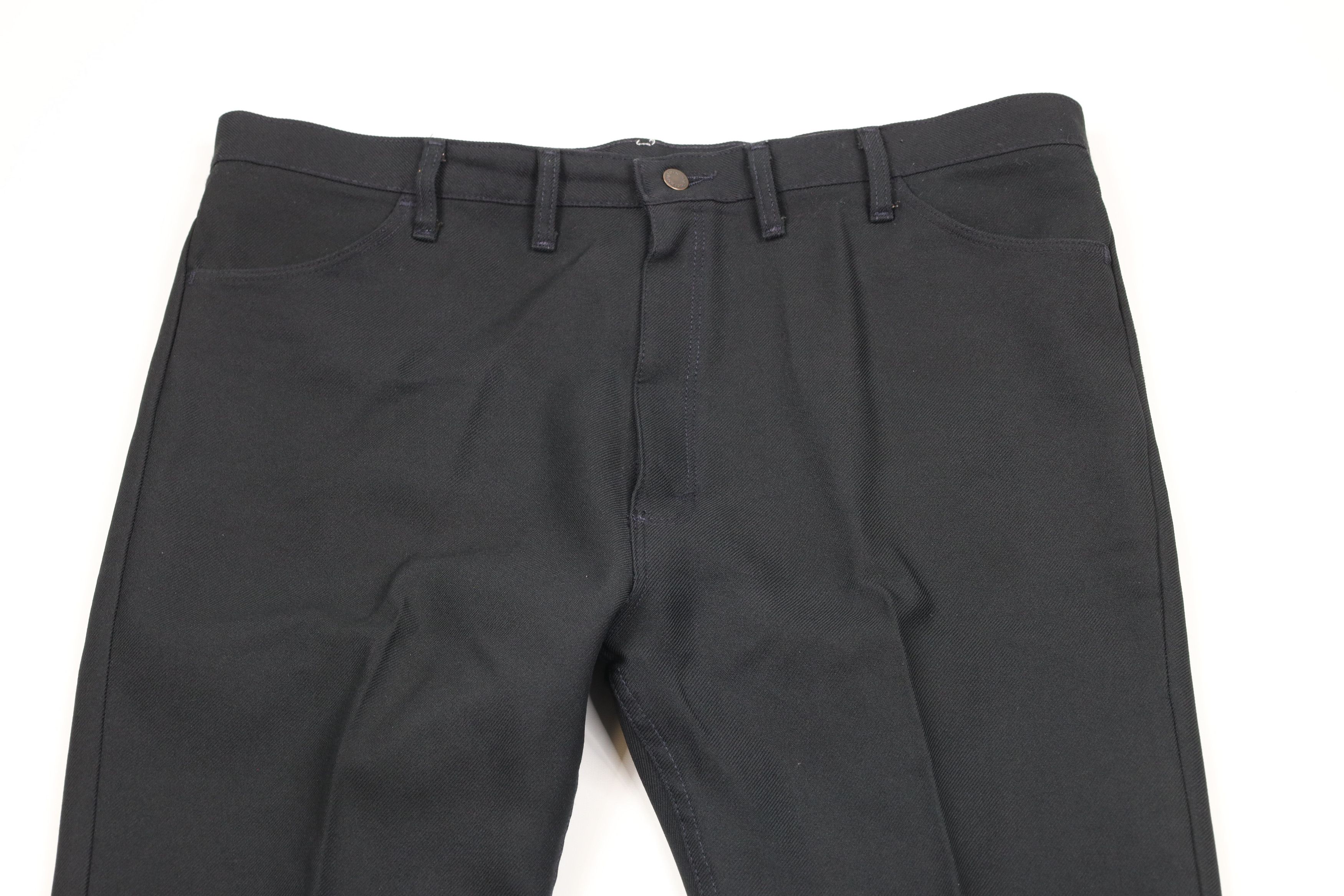 Vintage × Wrangler Vintage 90s Wrangler Wide Leg Bell Bottoms Pants Black USA Size US 44 / EU 60 - 2 Thumbnail
