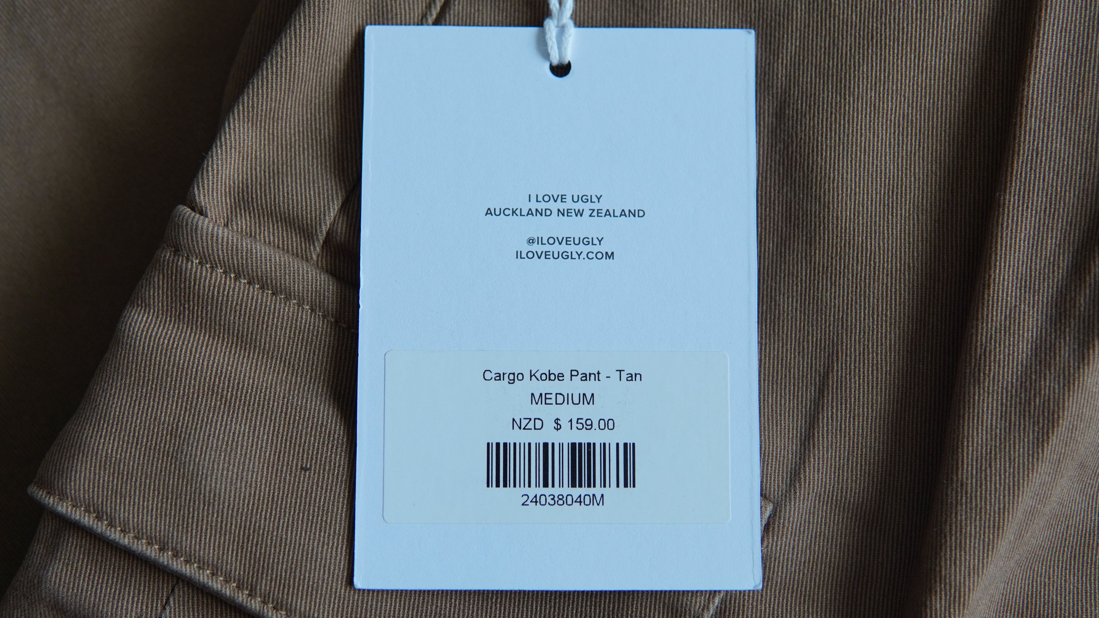 I Love Ugly I Love Ugly Kobe Cargo Pants – Cropped Tan – Size M Size US 32 / EU 48 - 2 Thumbnail