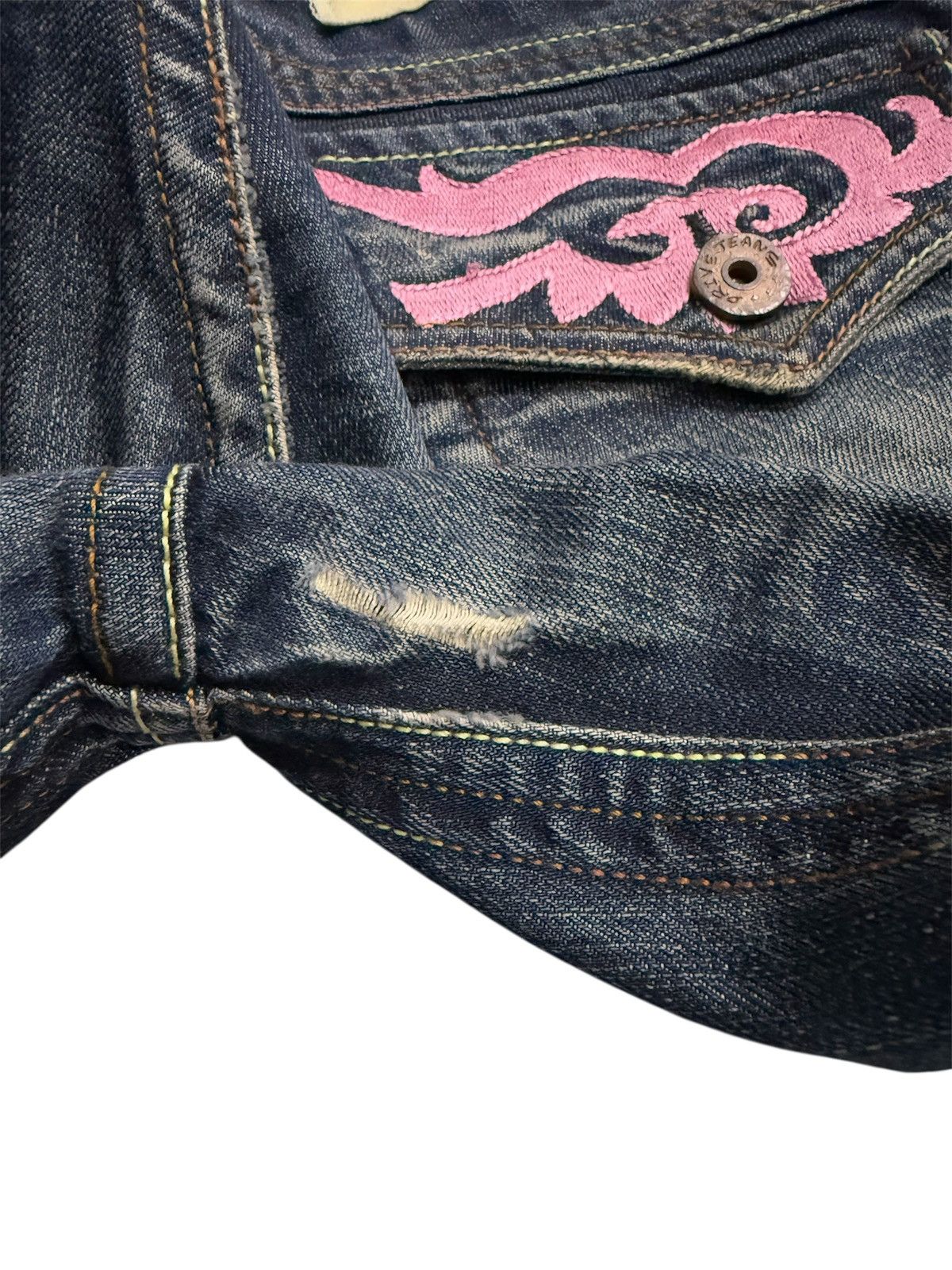 Japanese Brand DRIVE JEANS FLARED BOOTCUT JEANS Size 29" - 9 Thumbnail
