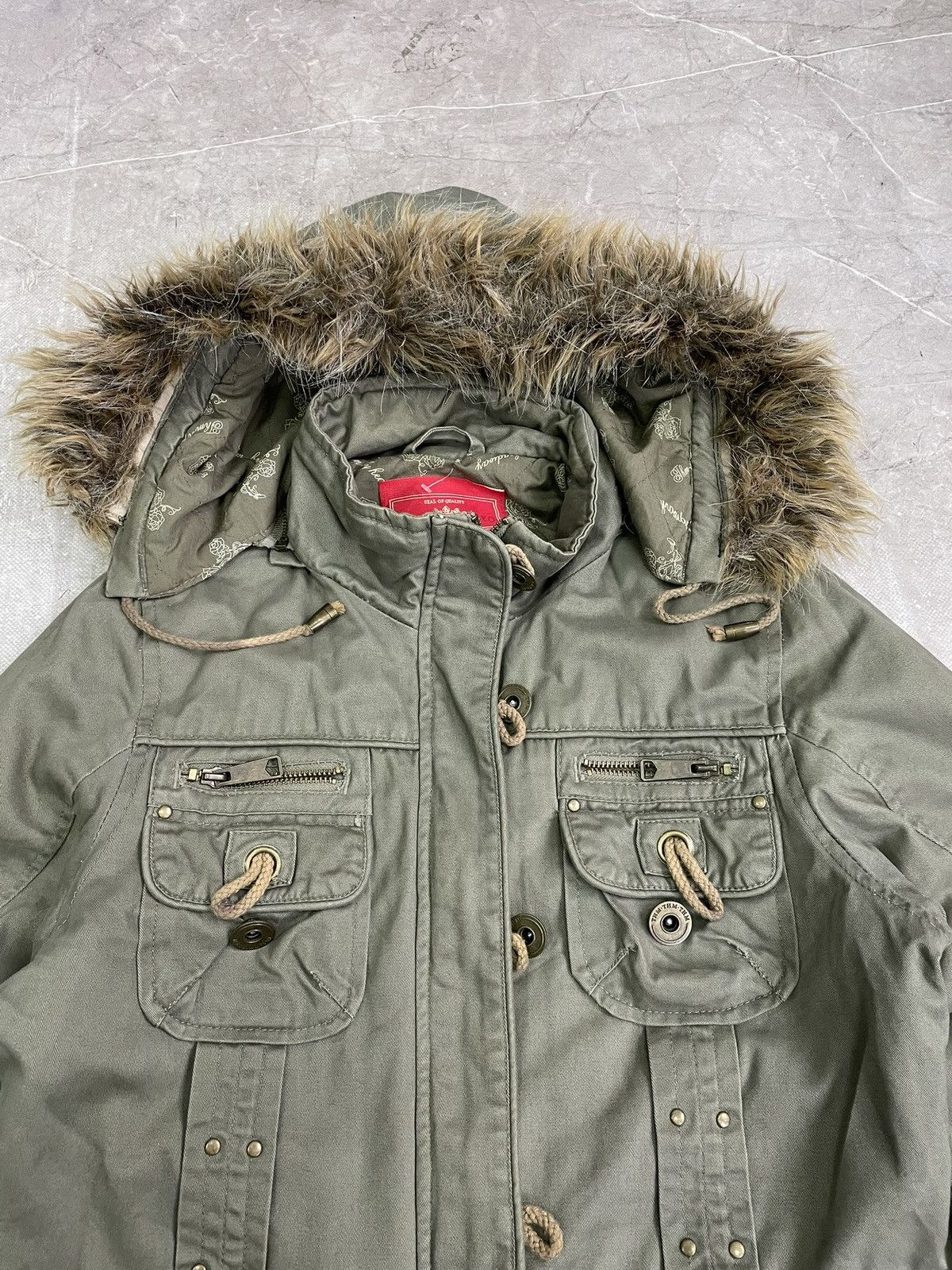 Hysteric Glamour Military fur hood japanese if six was nine jacket army Size US M / EU 48-50 / 2 - 6 Thumbnail