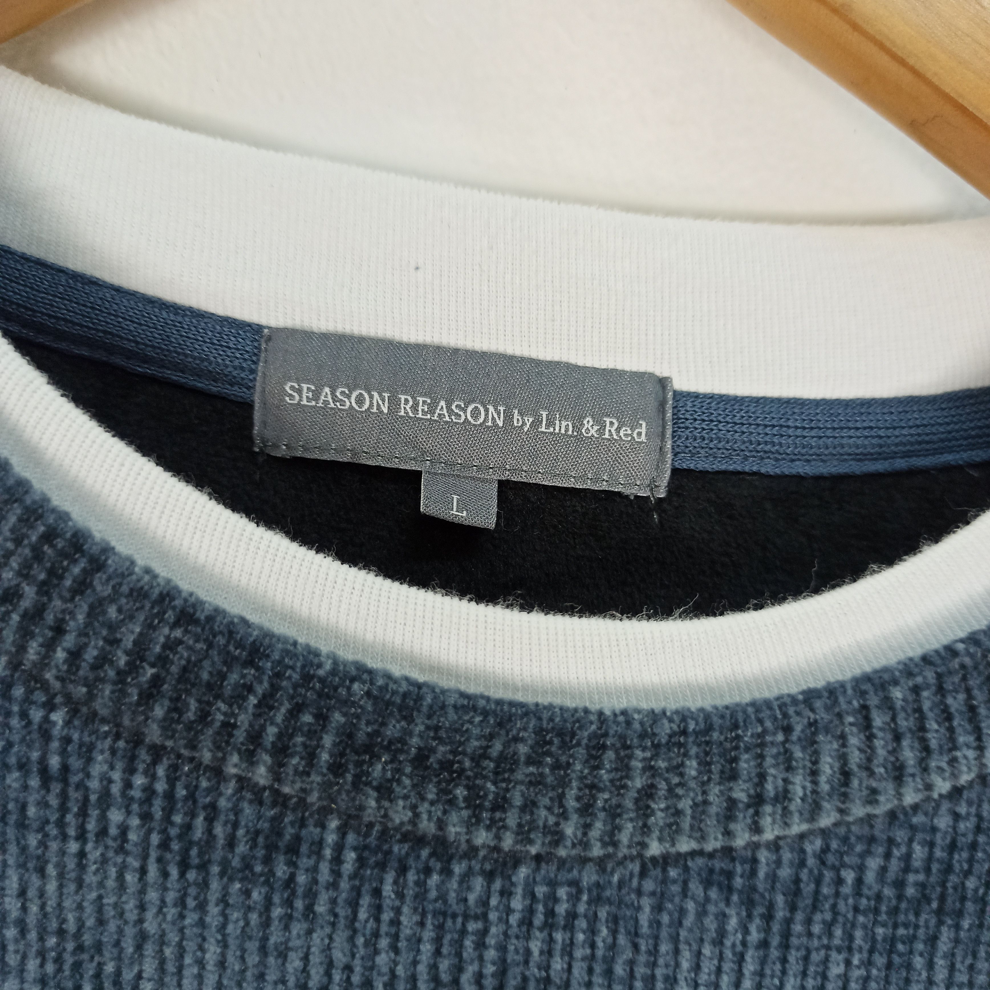 If Six Was Nine Season Reason by Lin & Red Corduroy Sweater Size US L / EU 52-54 / 3 - 6 Thumbnail