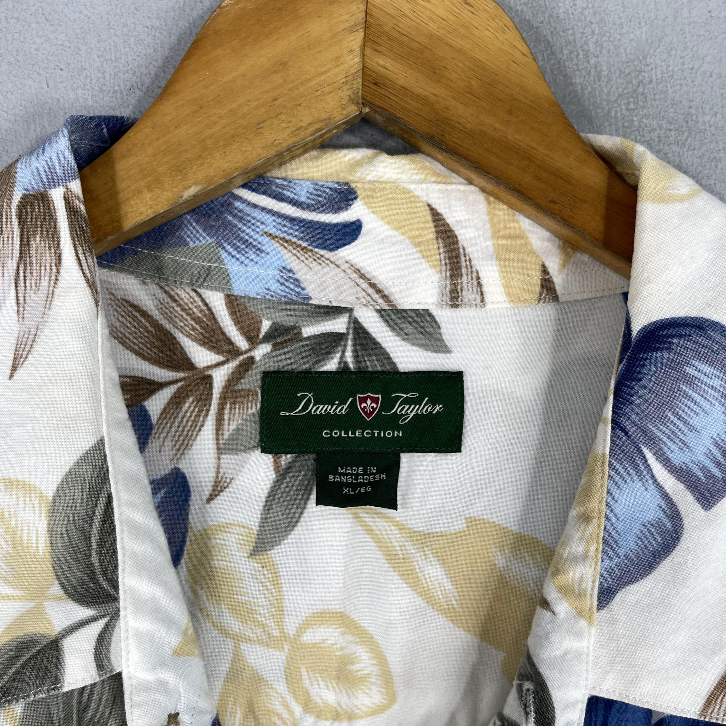 Japanese Brand × Vintage Vintage Aloha Tropical Floral Motive Hawaii Shirt Button Up Size US XL / EU 56 / 4 - 4 Thumbnail