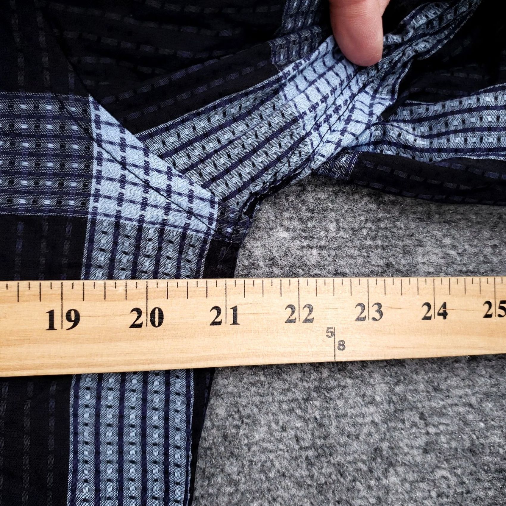 BUGATCHI Bugatchi Uomo Button-Up Shirt Mens M Medium Black Blue Plaid Long Sleeve Casual Shirt Mens Size US M / EU 48-50 / 2 - 6 Thumbnail