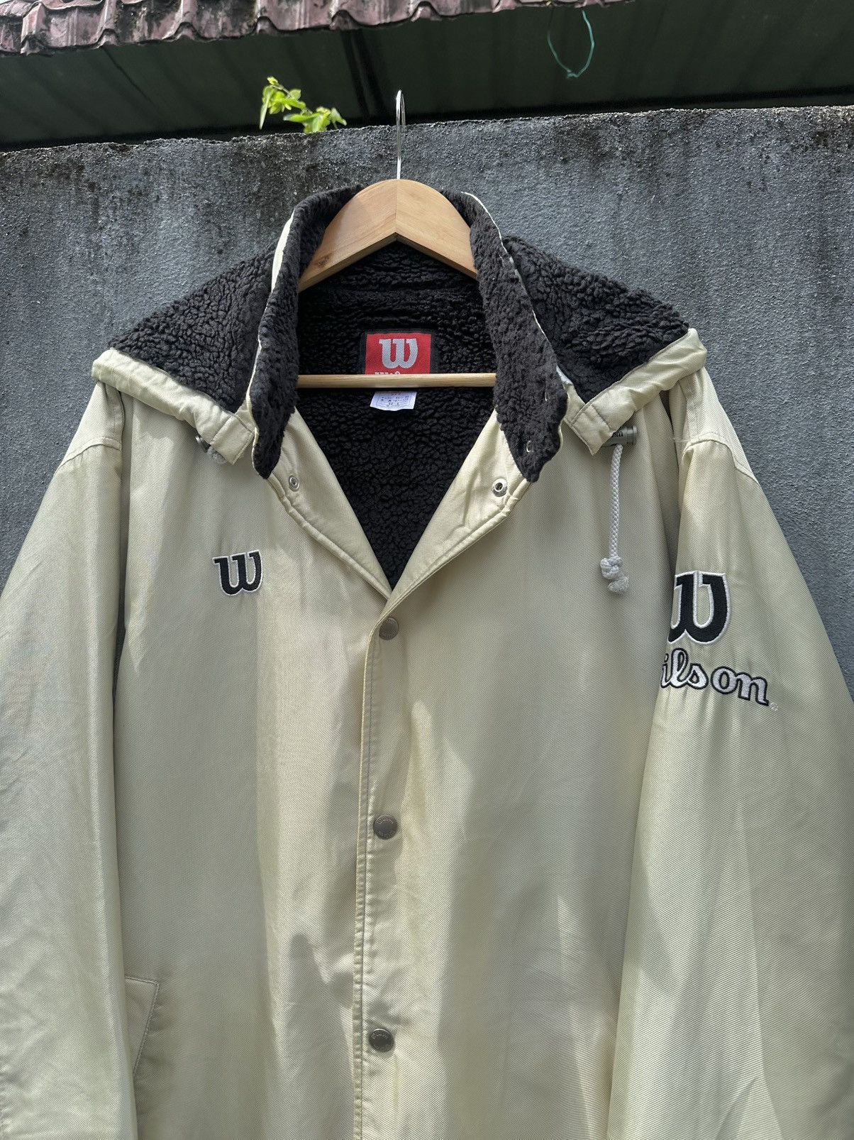 Wilson 👹Vintage Wilson Fleece Lined Long Jacket Size US XL / EU 56 / 4 - 4 Thumbnail