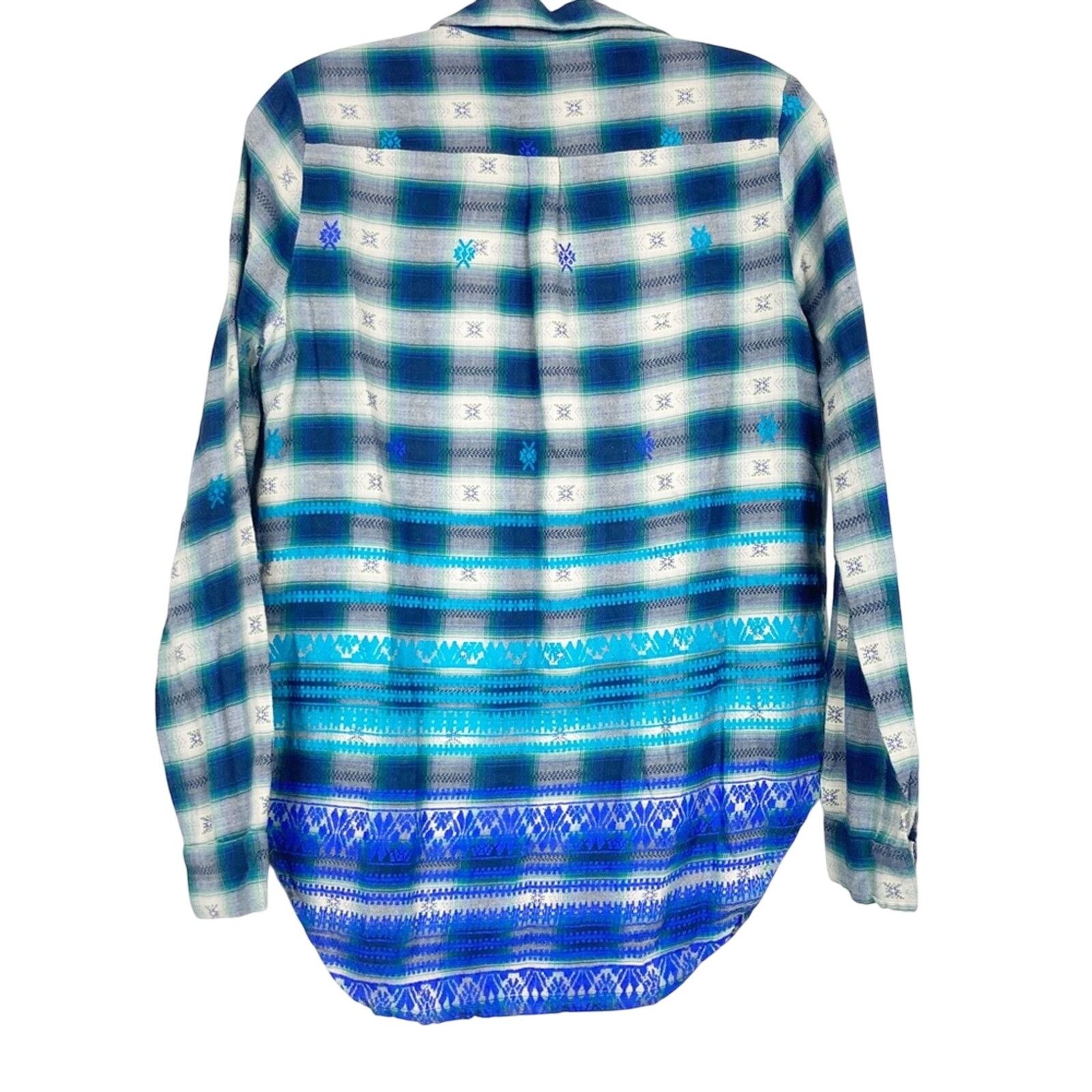 Other Roberta roller rabbit plaid ombré flannel blue Size XS / US 0-2 / IT 36-38 - 4 Thumbnail