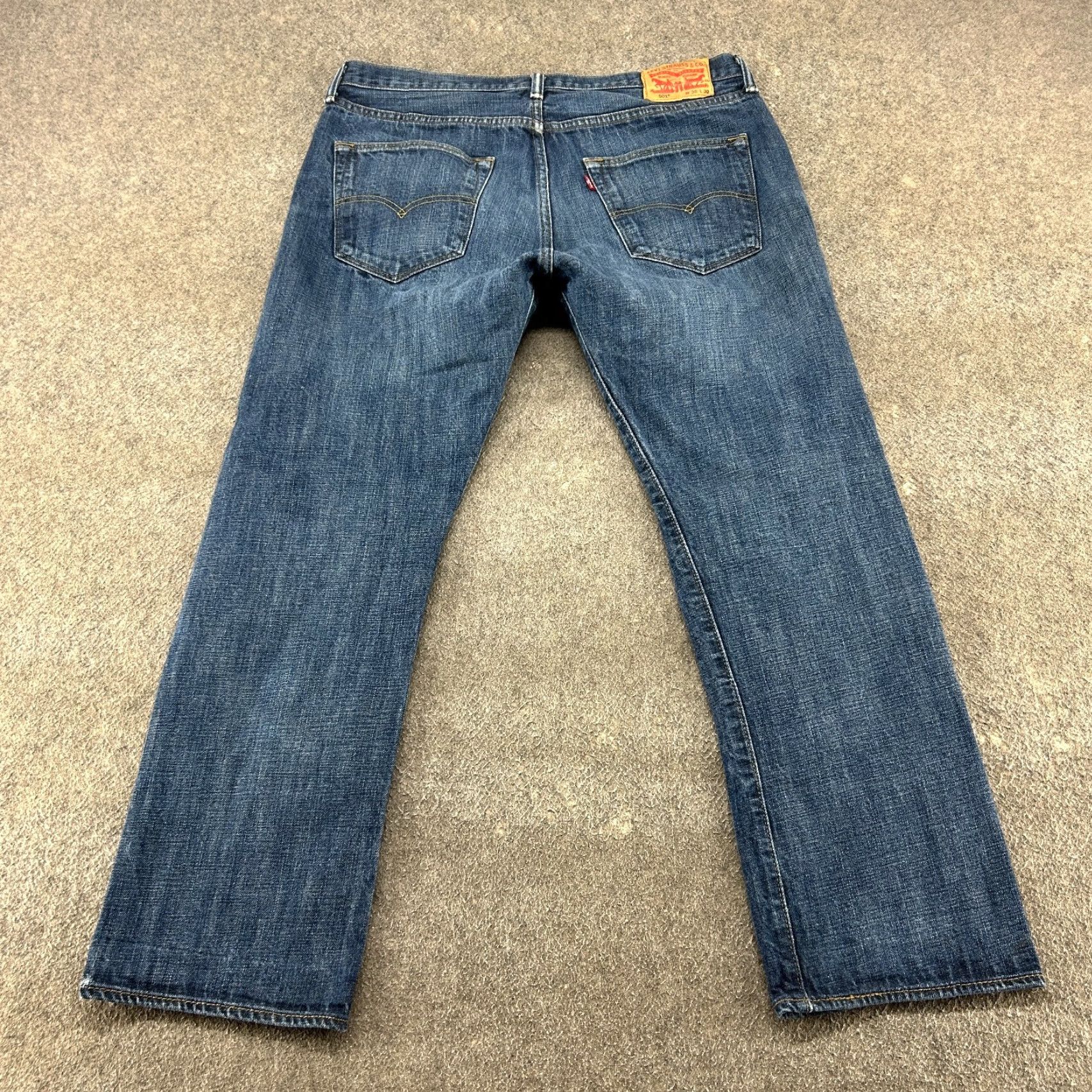 Levi's Levi's 501 Jeans Mens 36x30 Blue Regular Fit Straight Denim Cotton 5-Pocket Jeans Vintage? No. Size US 36 / EU 52 - 7 Thumbnail