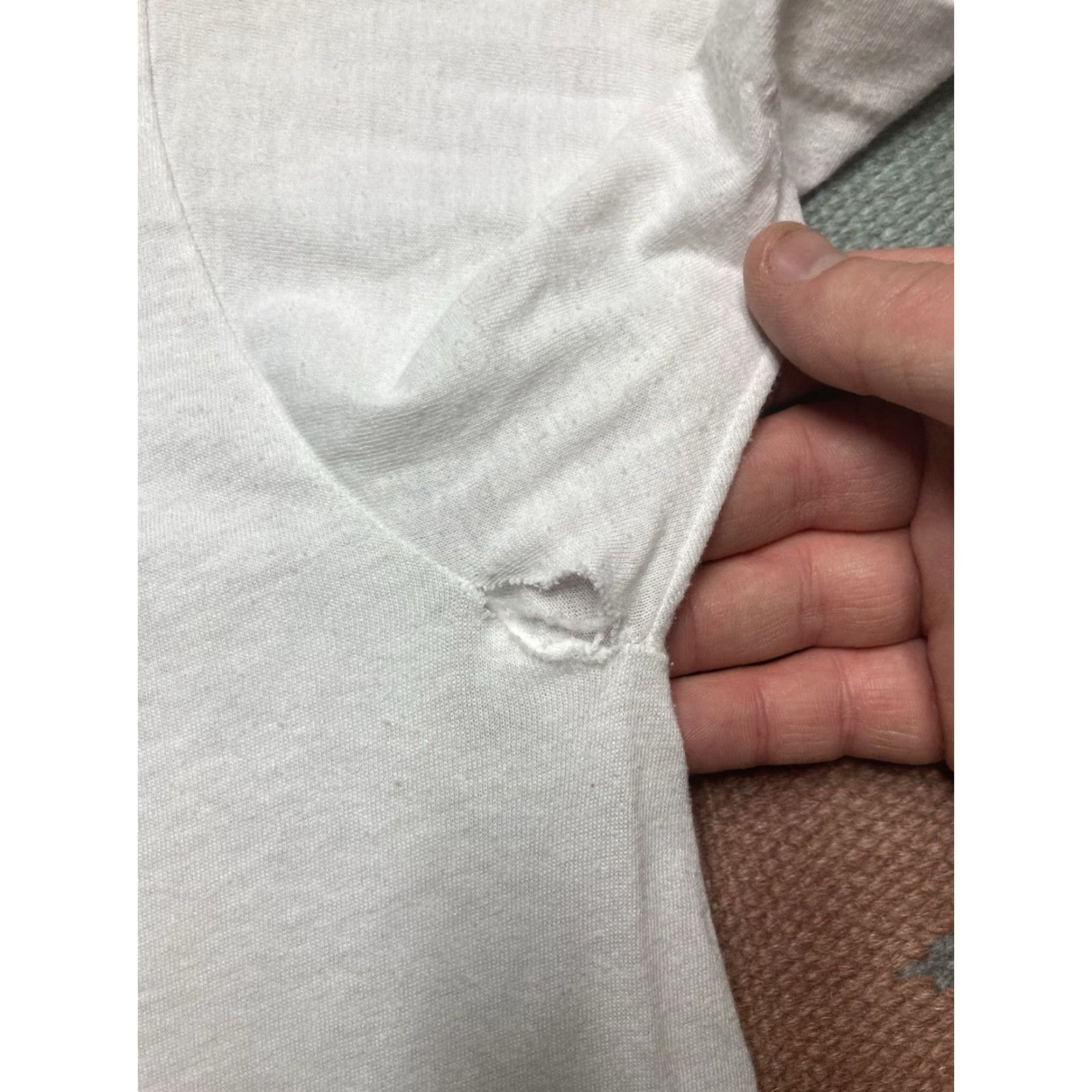 Nike VINTAGE 80s Nike Air Jordan 23 basketball jumpman cement large T-Shirt Men White Size US L / EU 52-54 / 3 - 8 Thumbnail
