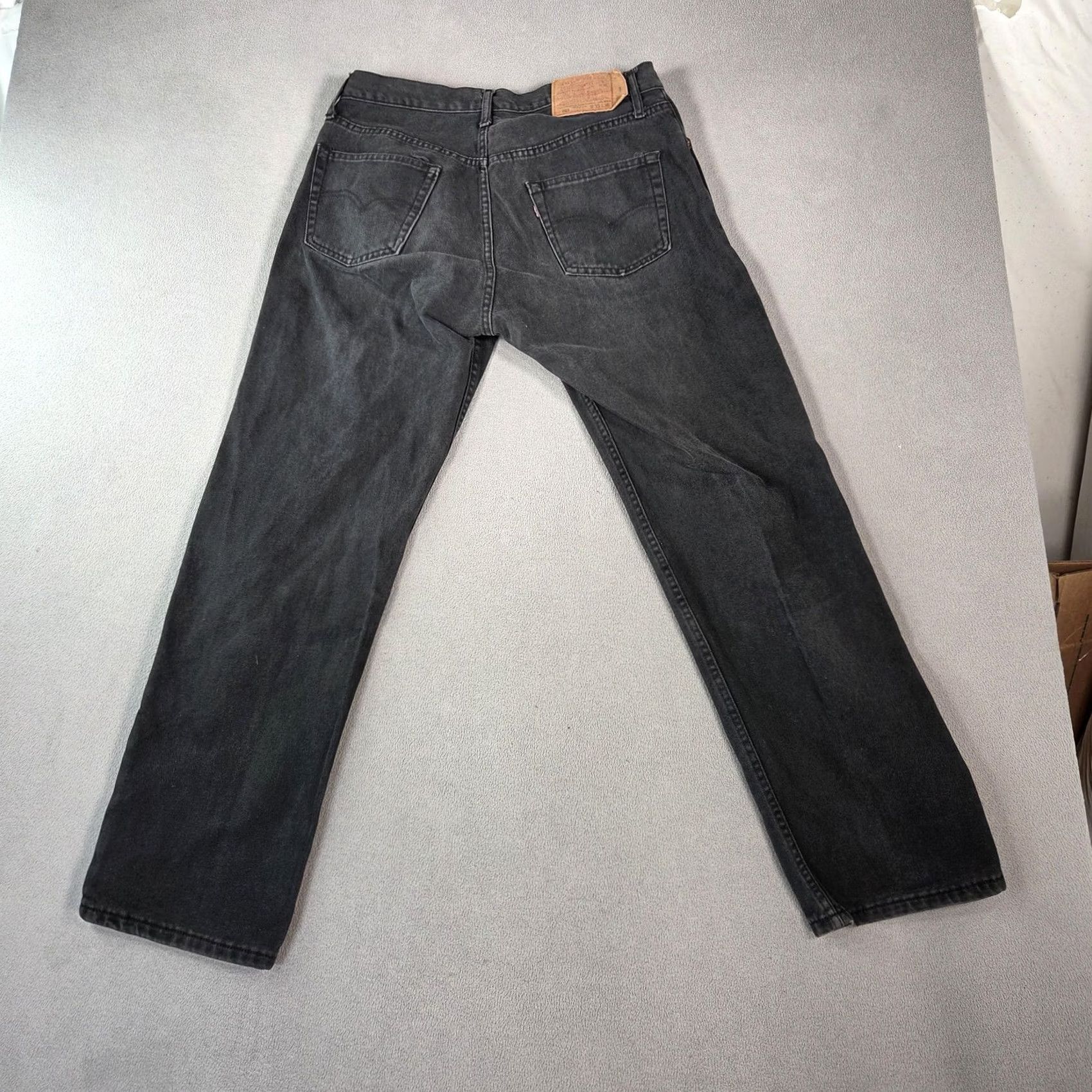 Levi's VINTAGE Levi's 501 Jeans Mens Black Denim Button Fly Made USA 90s 29x30 Fits 29x30 Mens Jeans Black Denim Button Fly 501 90s Vintage Size US 29 - 2 Thumbnail