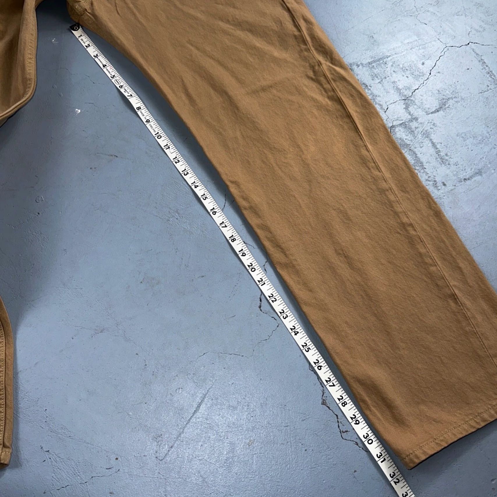 Levi's VINTAGE Levi's 501 Jeans Mens Straight 42x32 Beige Brown 90s USA 501 Series Size US 42 / EU 58 - 5 Thumbnail