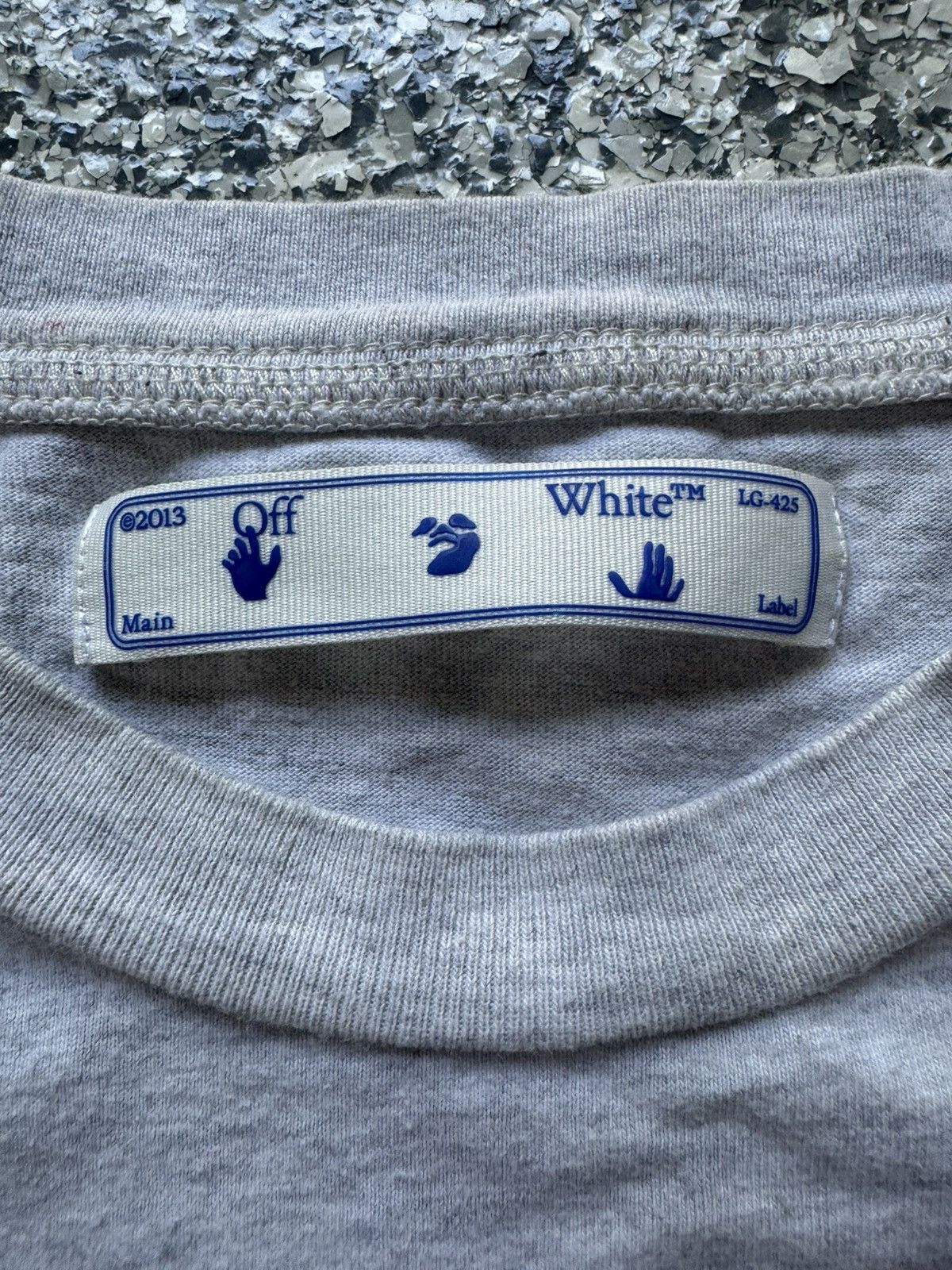 Off-White Off-White Gray Tee Size US M / EU 48-50 / 2 - 3 Thumbnail
