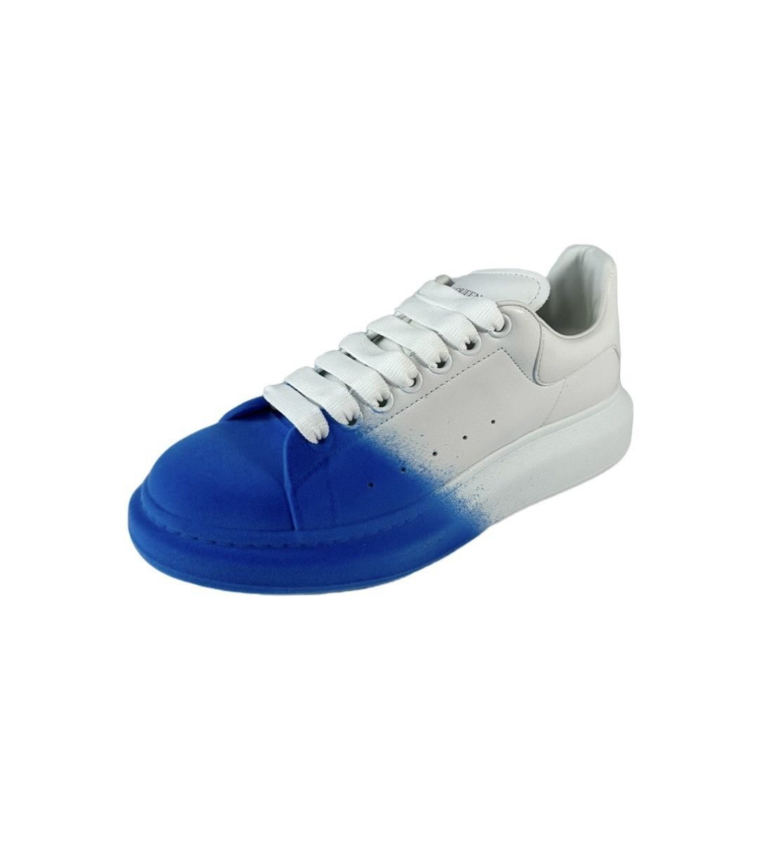Alexander McQueen Alexander McQueen Oversized Leather Velvet Blue Toe Sneakers Size US 8 / EU 41 - 4 Thumbnail