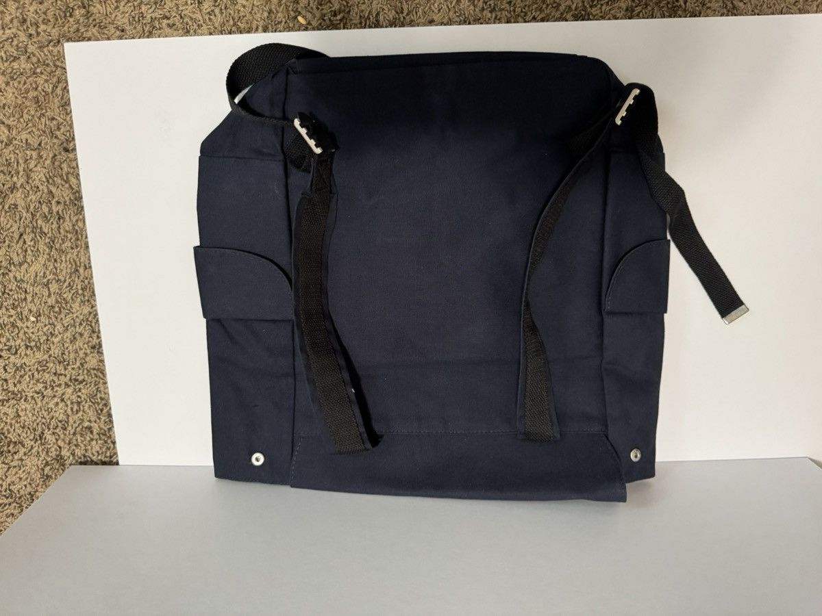 Jean Paul Gaultier Jean Paul Gaultier New Blue canvas Bag Stripes + Silver Logo Size ONE SIZE - 3 Thumbnail