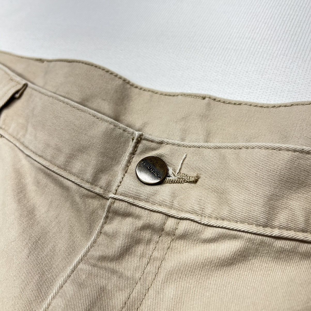 Carhartt × Vintage Carhartt Shorts Beige Relaxed Fit Carpenter Workwear Tan Y2K Size US 40 / EU 56 - 5 Thumbnail
