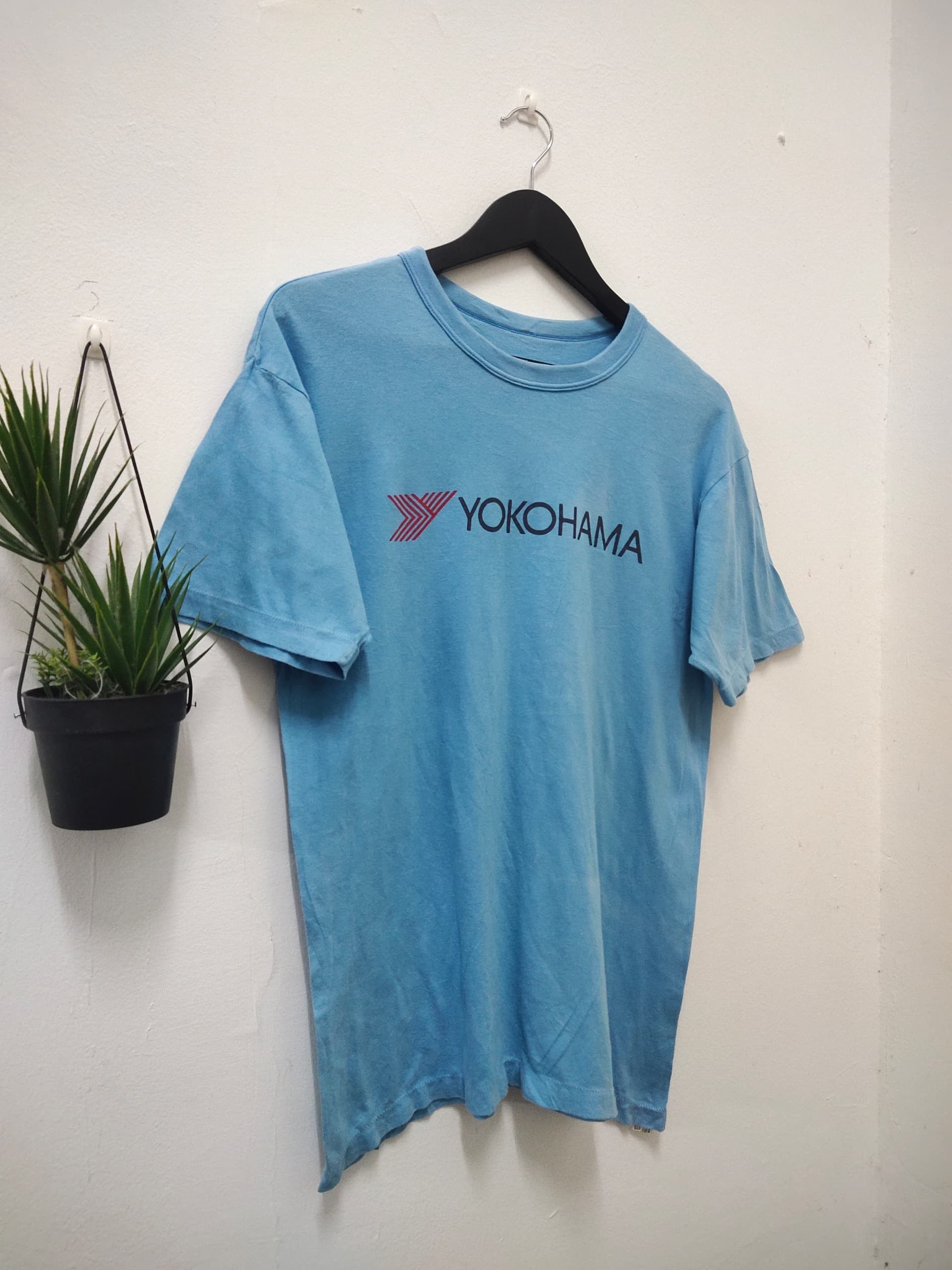 Vintage Vintage 80s Yokohama Tyre racing promo t shirt Size US M / EU 48-50 / 2 - 5 Thumbnail