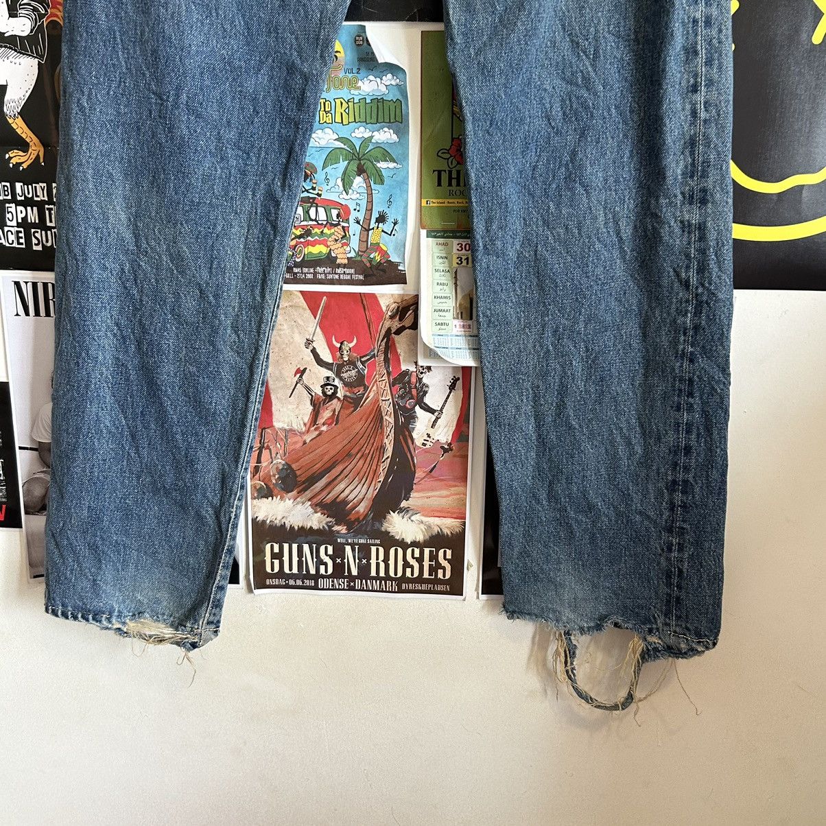 Vintage Vintage Iron HR Market Selvedge Distressed Denim Size US 30 / EU 46 - 11 Thumbnail