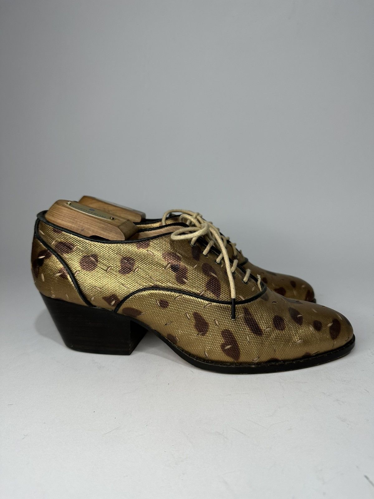 Vivienne Westwood Vivienne Westwood Block Heel Oxford Leather Printed Loafer. Size US 10 / IT 40 - 1 Thumbnail