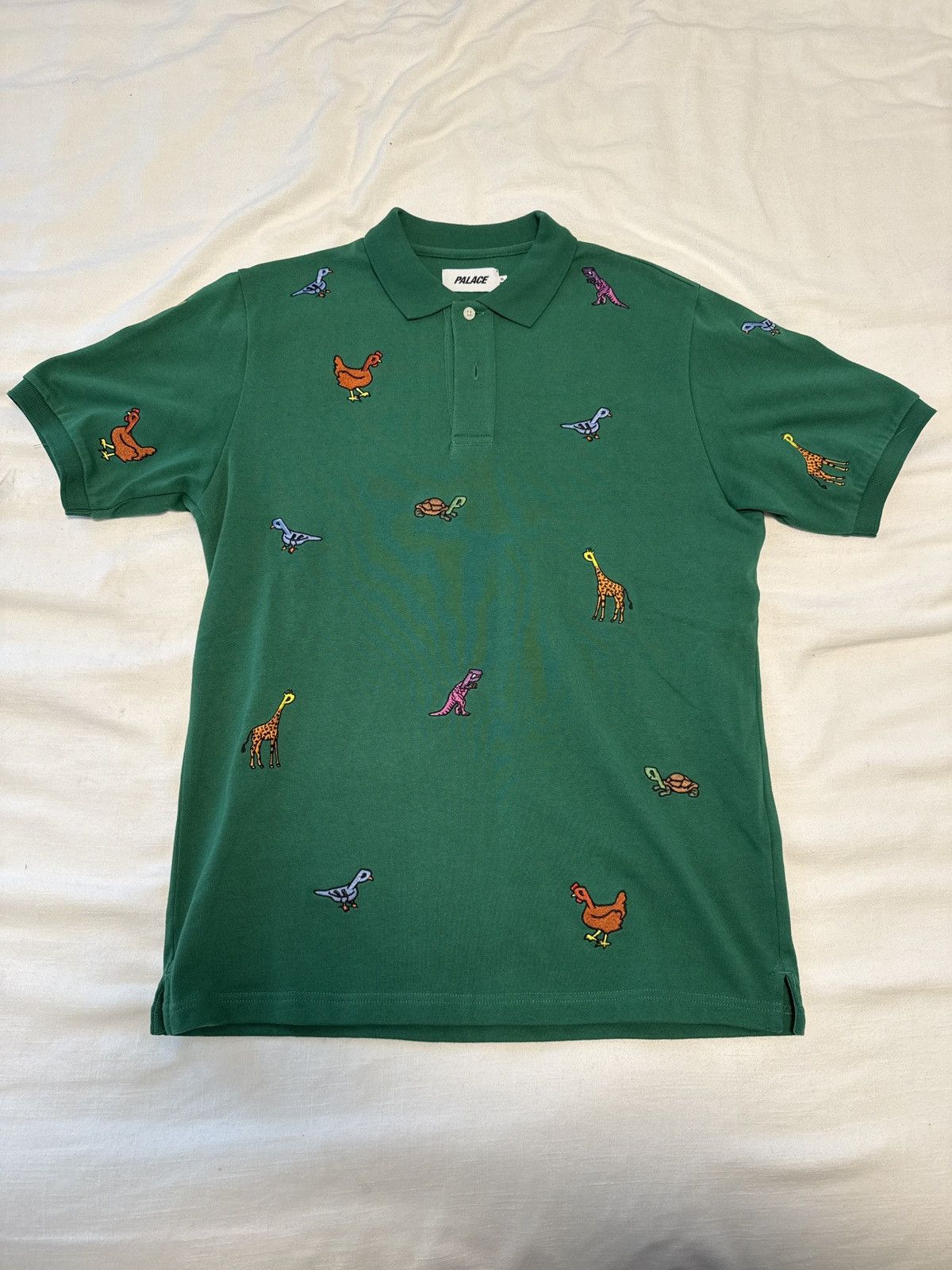 Palace green animal embroidery polo Size US XL / EU 56 / 4 - 1 Thumbnail