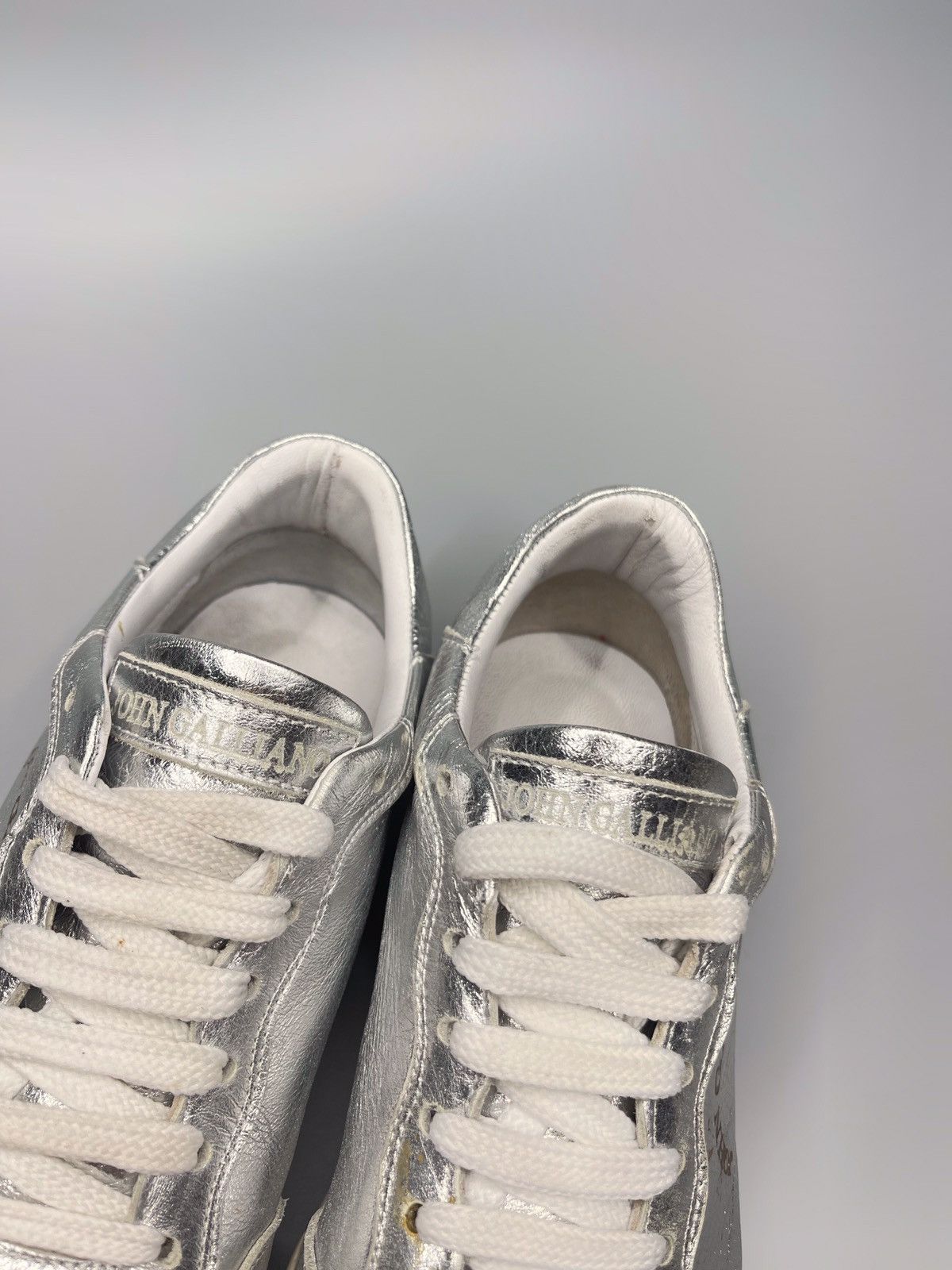 John Galliano John Galliano Metallic Sneakers Size US 7 / IT 37 - 12 Thumbnail