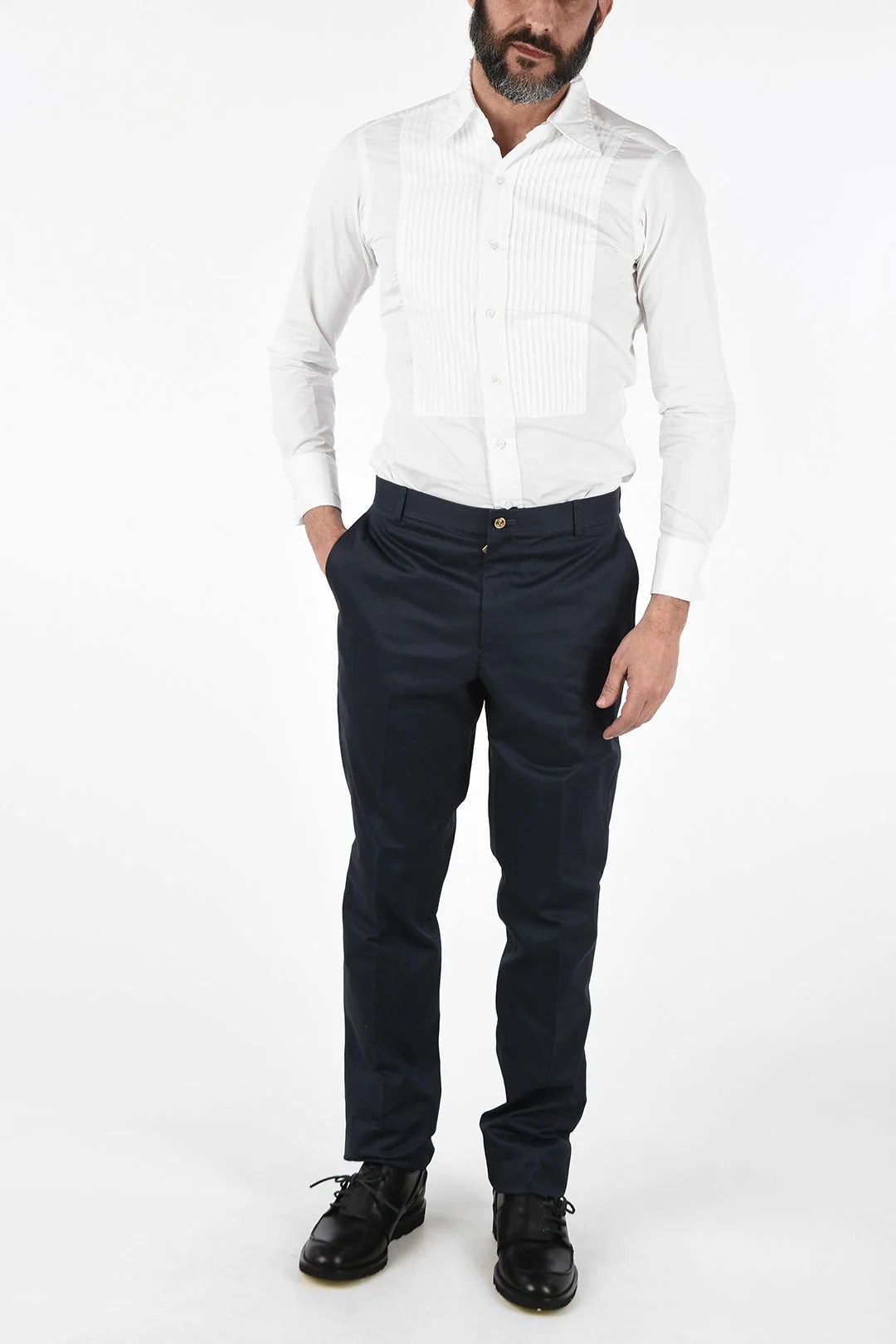 Thom Browne og1mm0426 Chino Pant in Blue Size US 32 / EU 48 - 4 Thumbnail