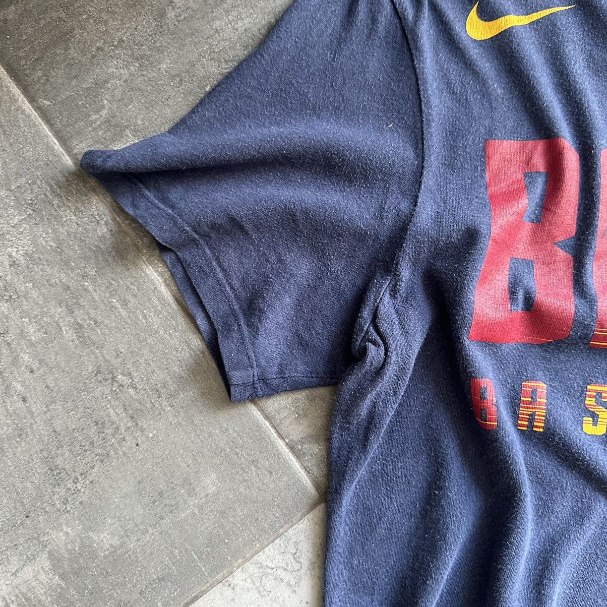 Nike × Vintage Vintage Nike Barca Basketball T-shirts Big Logo Distressed Size US S / EU 44-46 / 1 - 8 Thumbnail