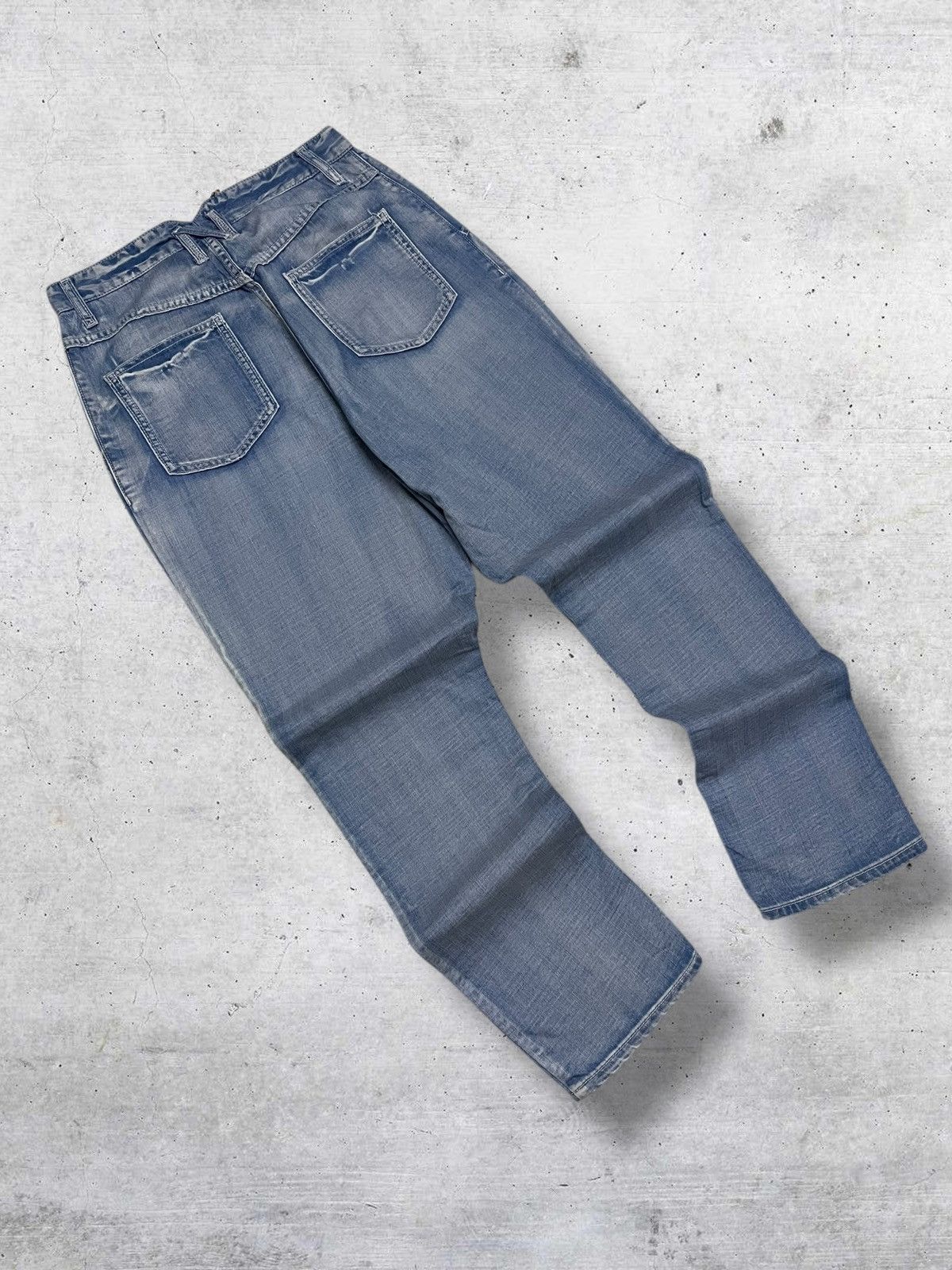 Ne-Net VINTAGE JAPAN 90S ISSEY MIYAKE NE-NET BLUEWASHED DENIM Size US 27 - 7 Thumbnail
