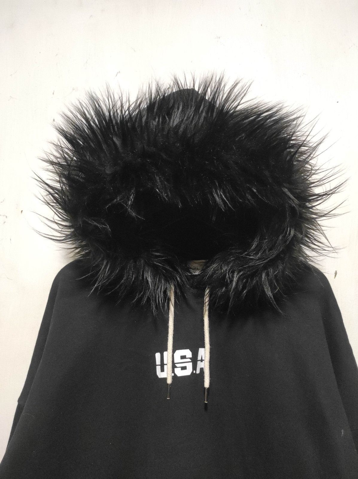 Japanese Brand DGT by GLL USA flag fur hoodie Size US XL / EU 56 / 4 - 4 Thumbnail